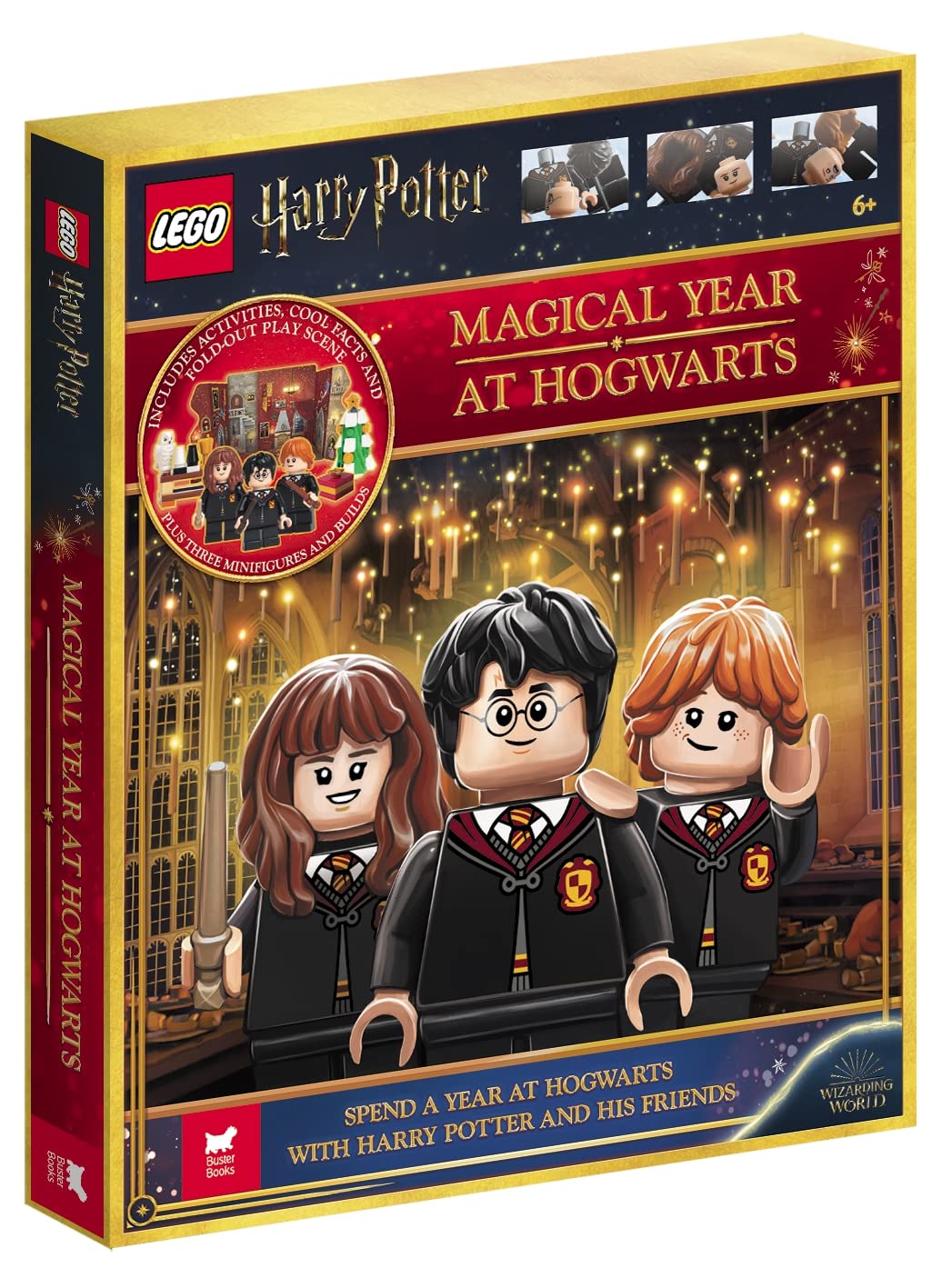 LEGO® Harry Potter™: Magical Year at Hogwarts (with 70 LEGO bricks, 3 minifigures, fold-out play scene and fun fact book) (LEGO® Minifigure Activity)