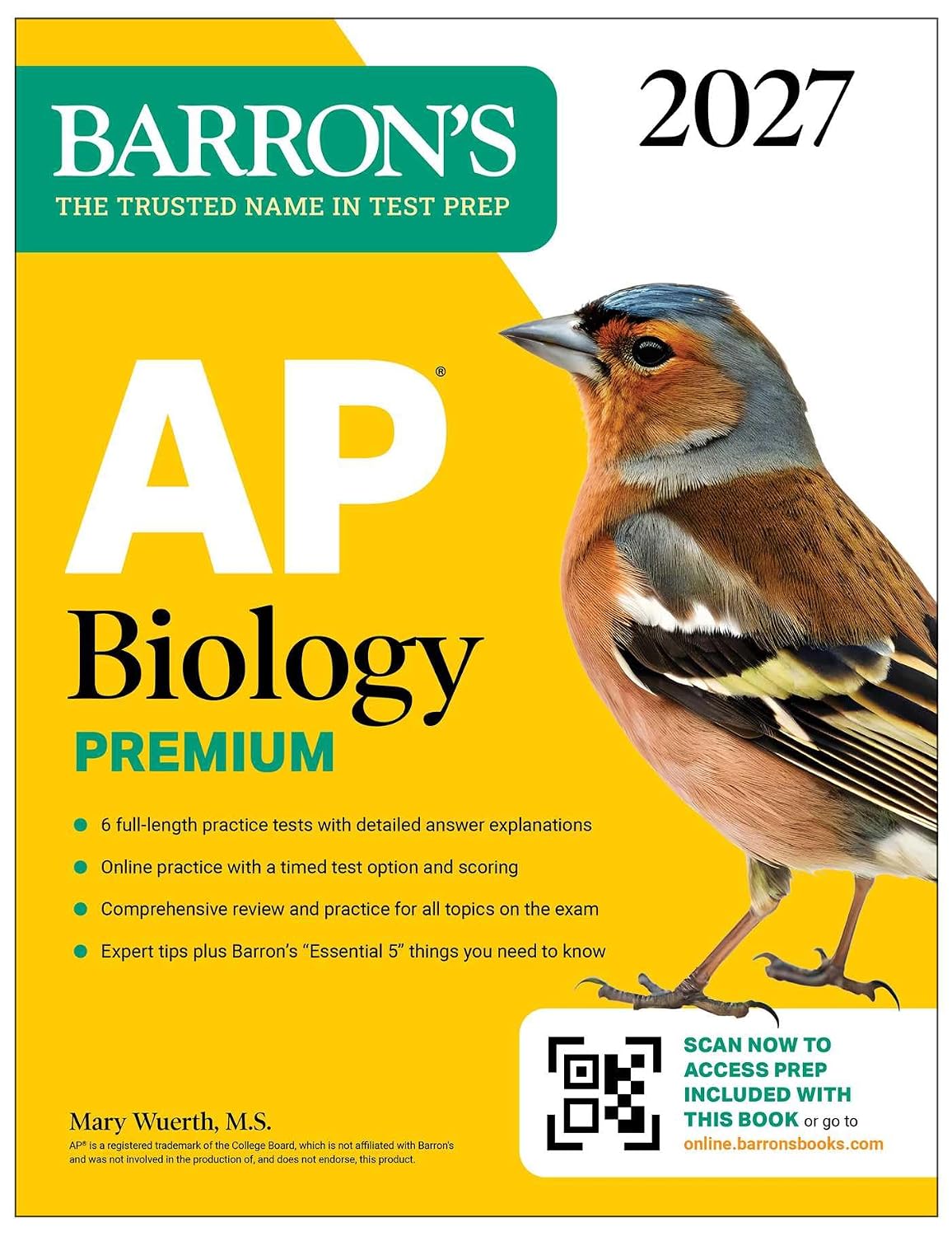 AP Biology Premium, 2027: Prep Book with 6 Practice Tests + Comprehensive Review + Online Practice (Barron's AP Prep)