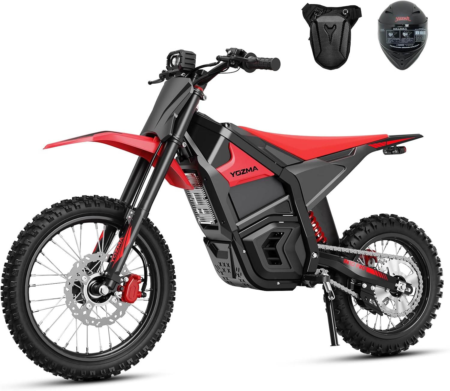 Yozma IN10 Pro Electric Dirt Bike, 5500W, 50MPH, 17"/14" Tires