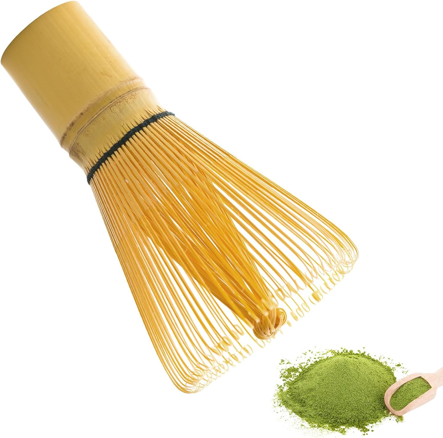 Bamboo Whisk Matcha Whisk Matcha Traditional Starter Set Handmade Matcha Making Tool Japanese Tea Accessories Traditional Scoop Bamboo Whisk Tea Ceremony Accessories - 100 Forks