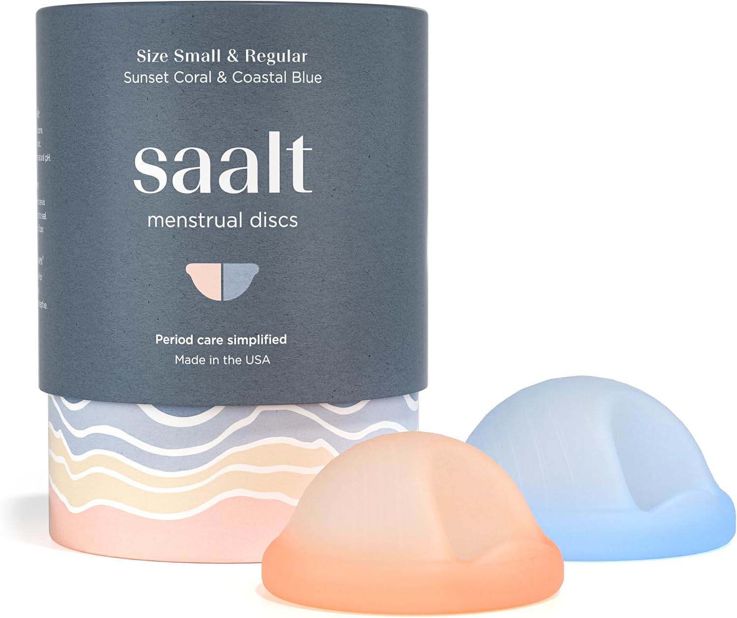 Saalt Menstrual Disc Duo, Reusable Period Disc for 12-Hour Protection
