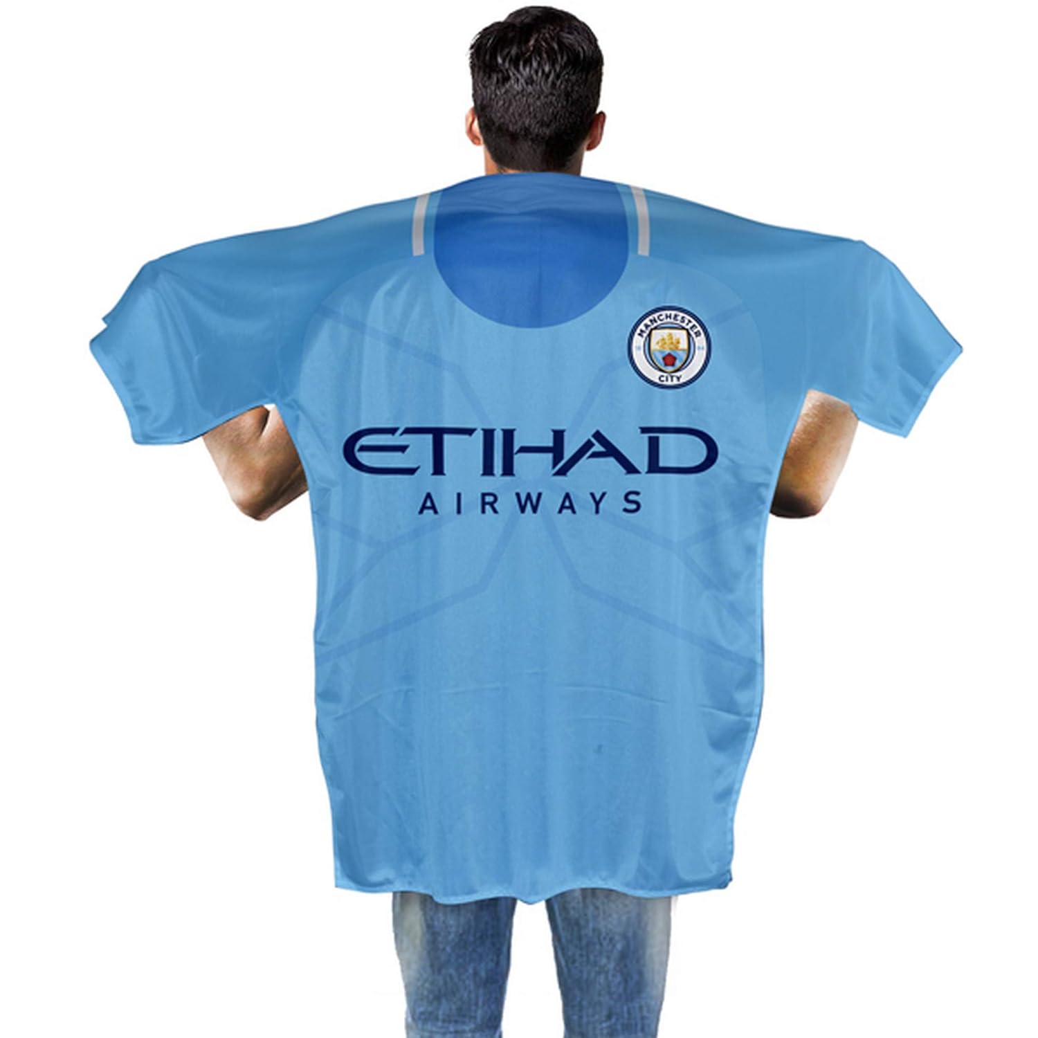 Manchester City FC Kit Shaped Banner/Body Flag (145 x 114cm) (Sky Blue)