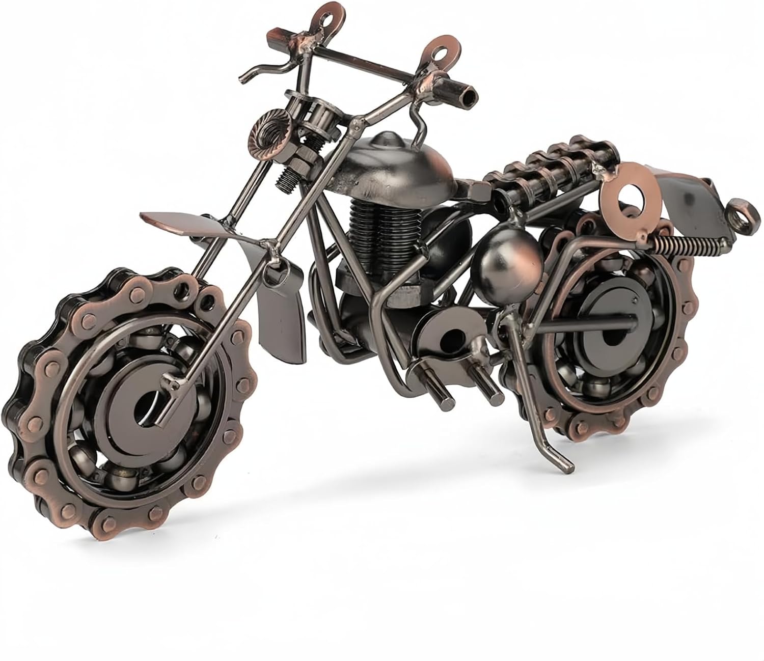 YYwenting Vintage Metal Motorbike Model Fathers Day Motorbike Gifts for Dad Collectible Art Sculpture for Home Office Collectible Sculpture for Motorcycle Lovers