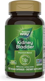 Nature's Way Kidney Bladder Premium Blend, Traditional Herbs Supplement, 900 mg per 2-Capsule Serving, Non-GMO Project Verified, Vegan, 100 Capsules (Packaging May Vary)