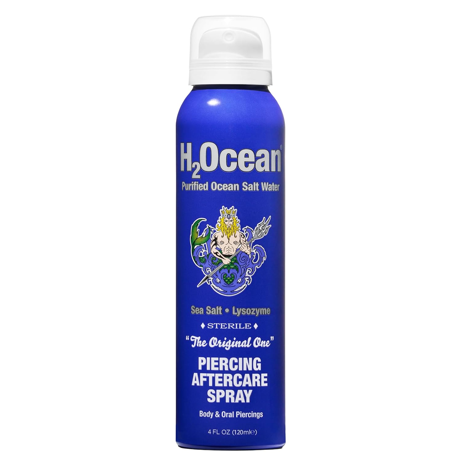 H2Ocean Piercing Aftercare Spray and Keloid Bump Removal– Sea Salt Spray for Body and Facial Piercings – Ear, Nose, Navel, Oral & Body Piercing Cleaner, Aftercare Solution for New Piercings– 4oz