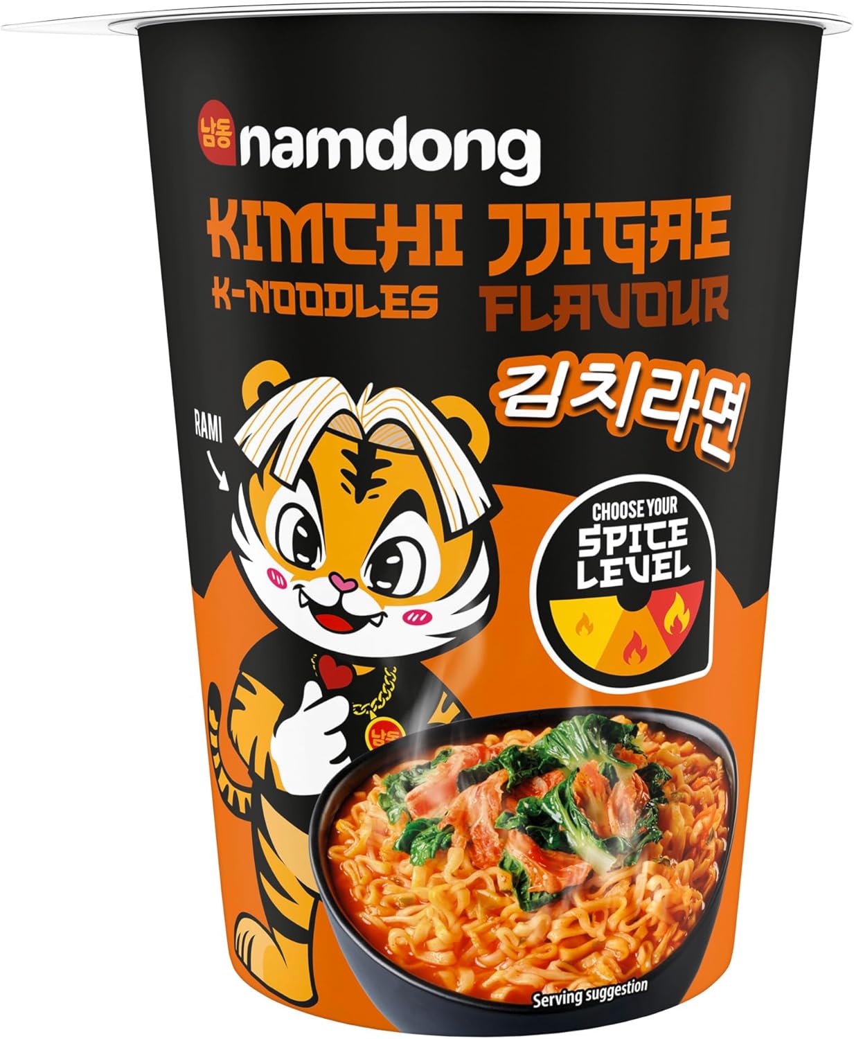 Namdong Kimchi Jjigae Noodle Pot Korean-style instant noodles with a sachet of chilli mix 8x 83 g