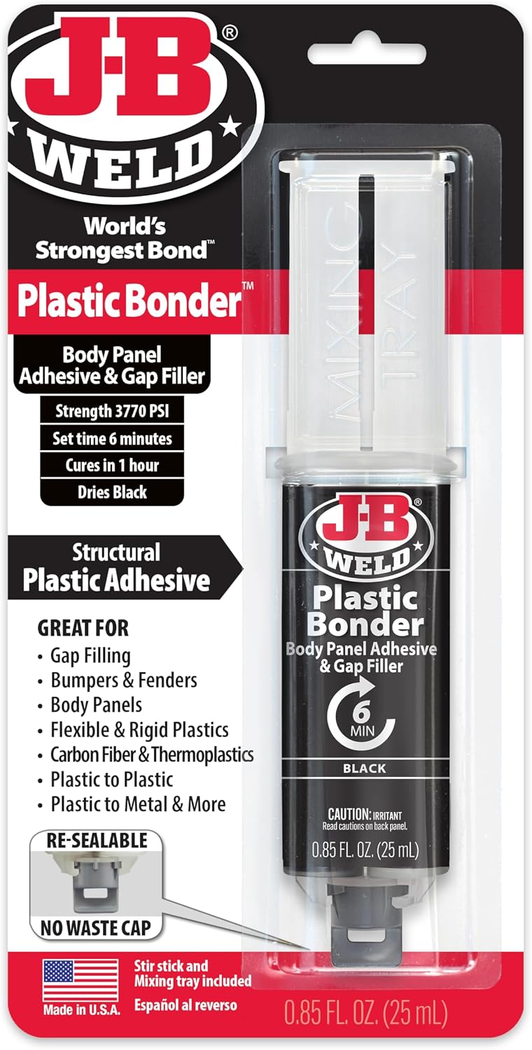 Simply 50139 J-B Weld PlasticBonder- Black,25 ml