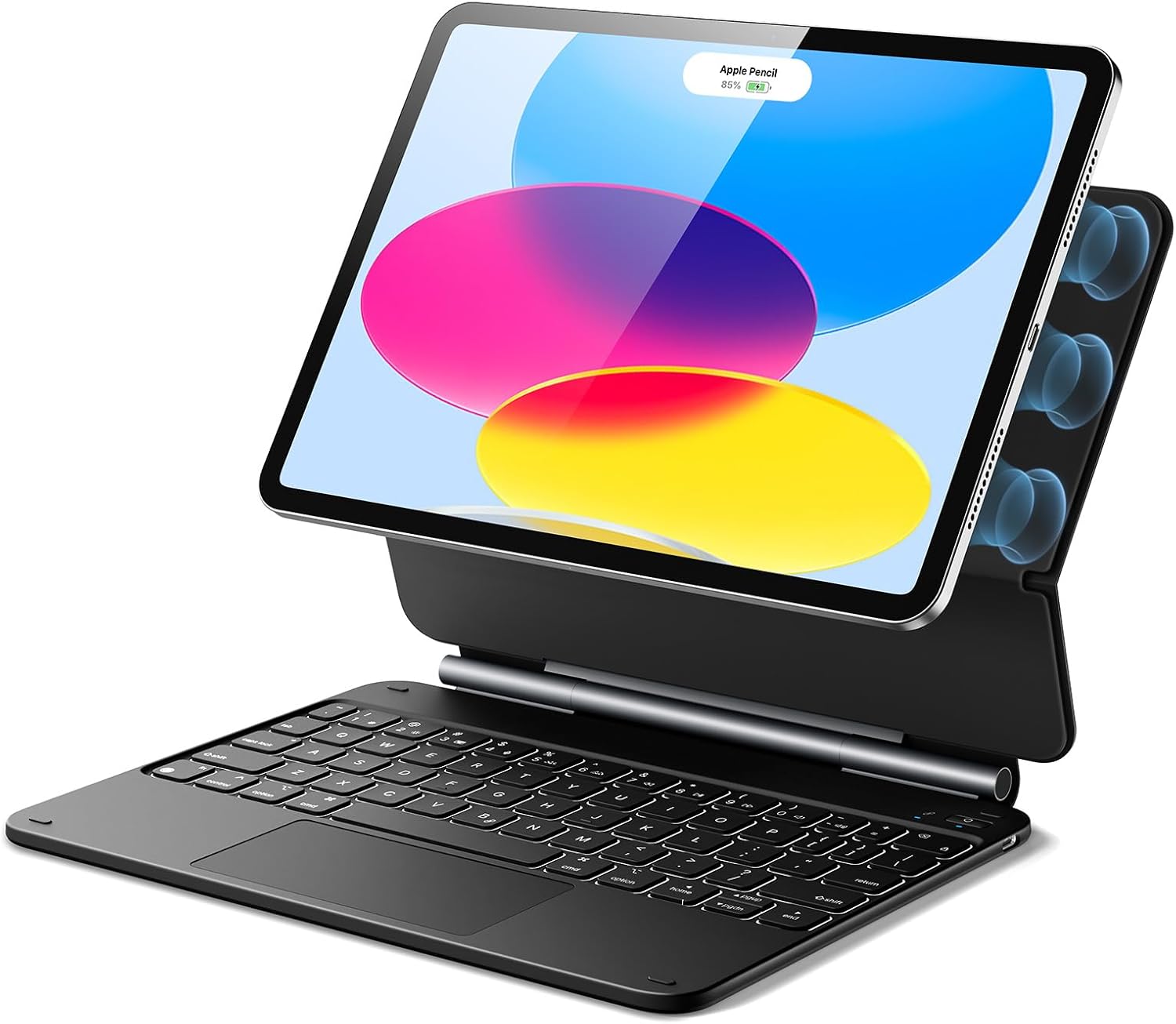 ESR iPad 11th(A16, 2025)/10th Gen Case with Keyboard, Magic Keyboard for iPad 10.9", Case with Floating Cantilever Stand, Springy Backlit Keys, Multi-Touch Trackpad, Rebound Series, Black