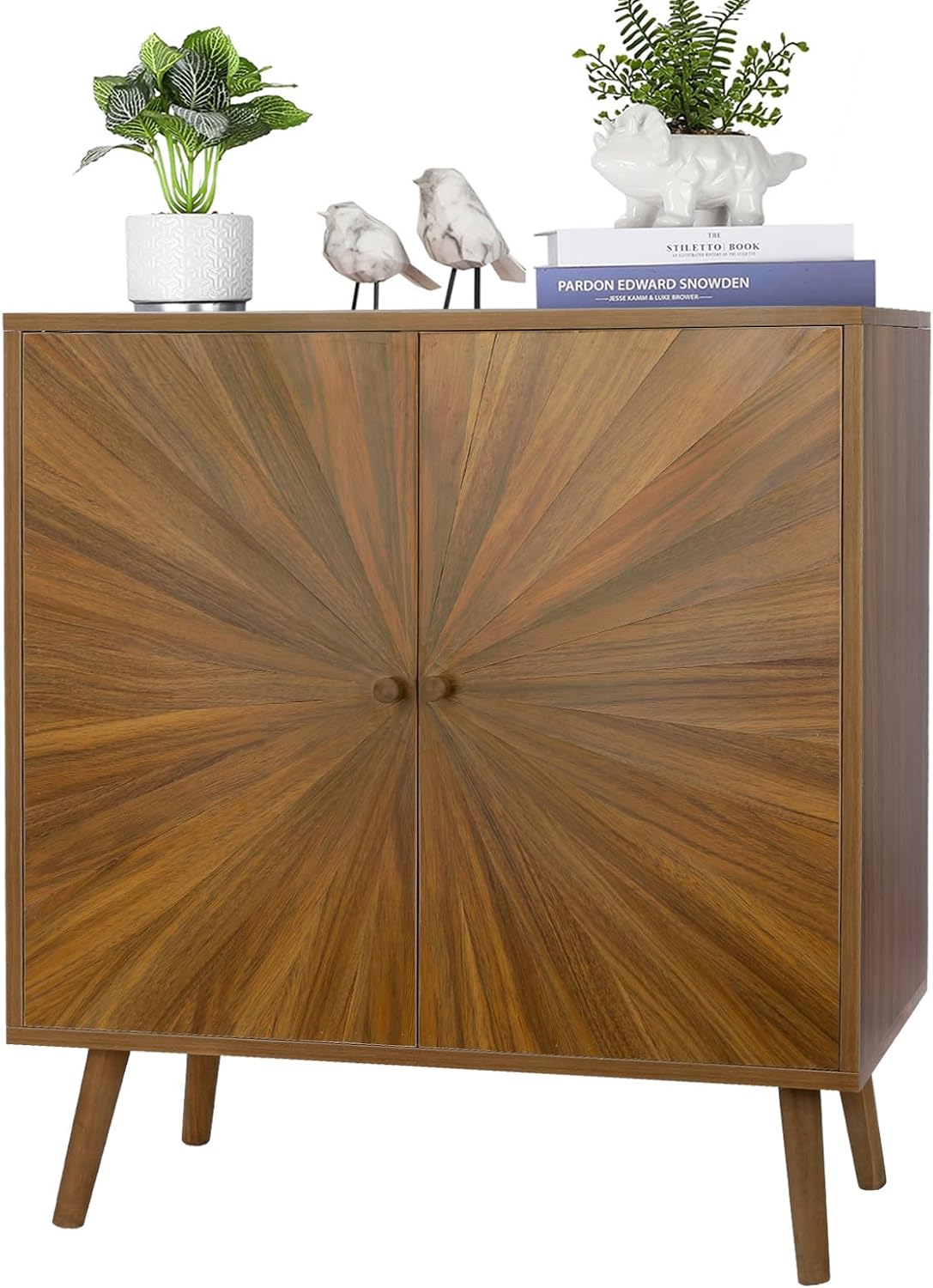 ZYBT Accent Sideboard Buffet Cabinet, Storage Cabinet with Crafted Door, Modern Dresser Cupboard, Mid Century Farmhouse Console Table Wood Bar Cabinet for Kitchen, Hallway, Living Room, Dining Room