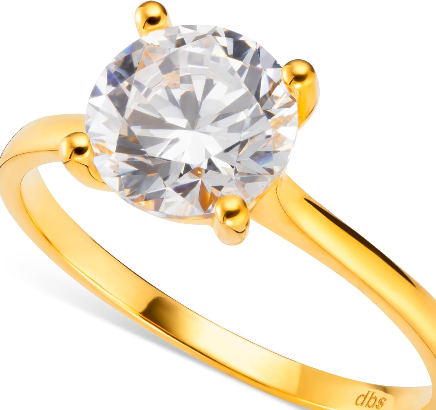 Women's 22ct Gold Round Solitaire Ring