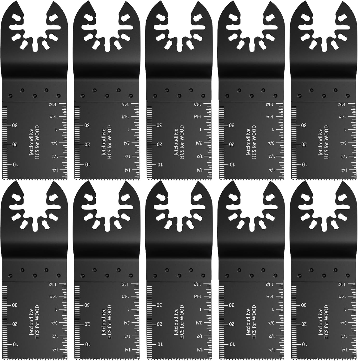 10Pcs Universal Oscillating Quick Release Saw Set Multitool Tool Blade for Bosch Craftsman Dremel Fein Ridgid Tch Makita Milwaukee