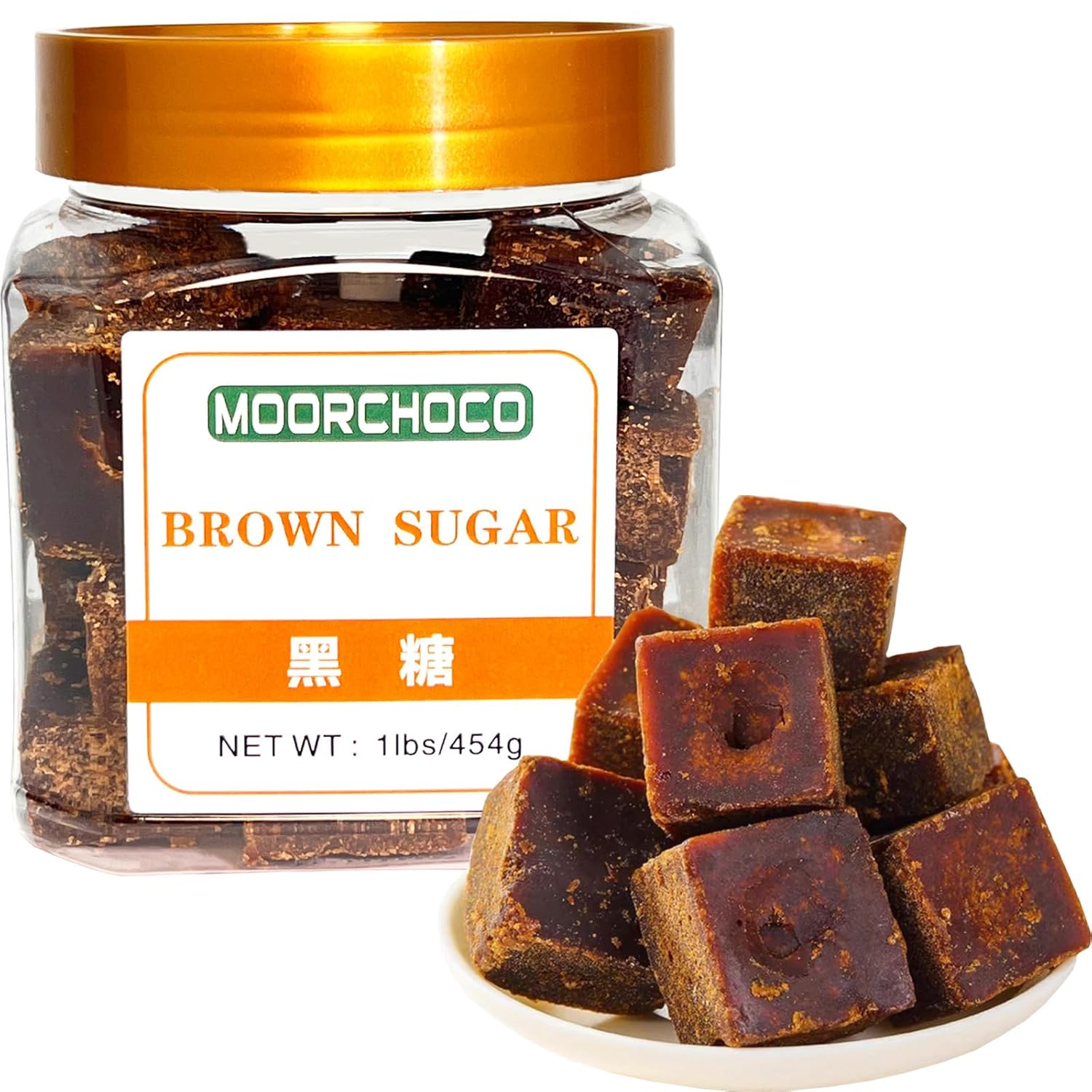 Black Sugar from Yunnan, Pure Brown Sugar Sweetener for Cooking, Additive-Free Original flavr (1lbs)