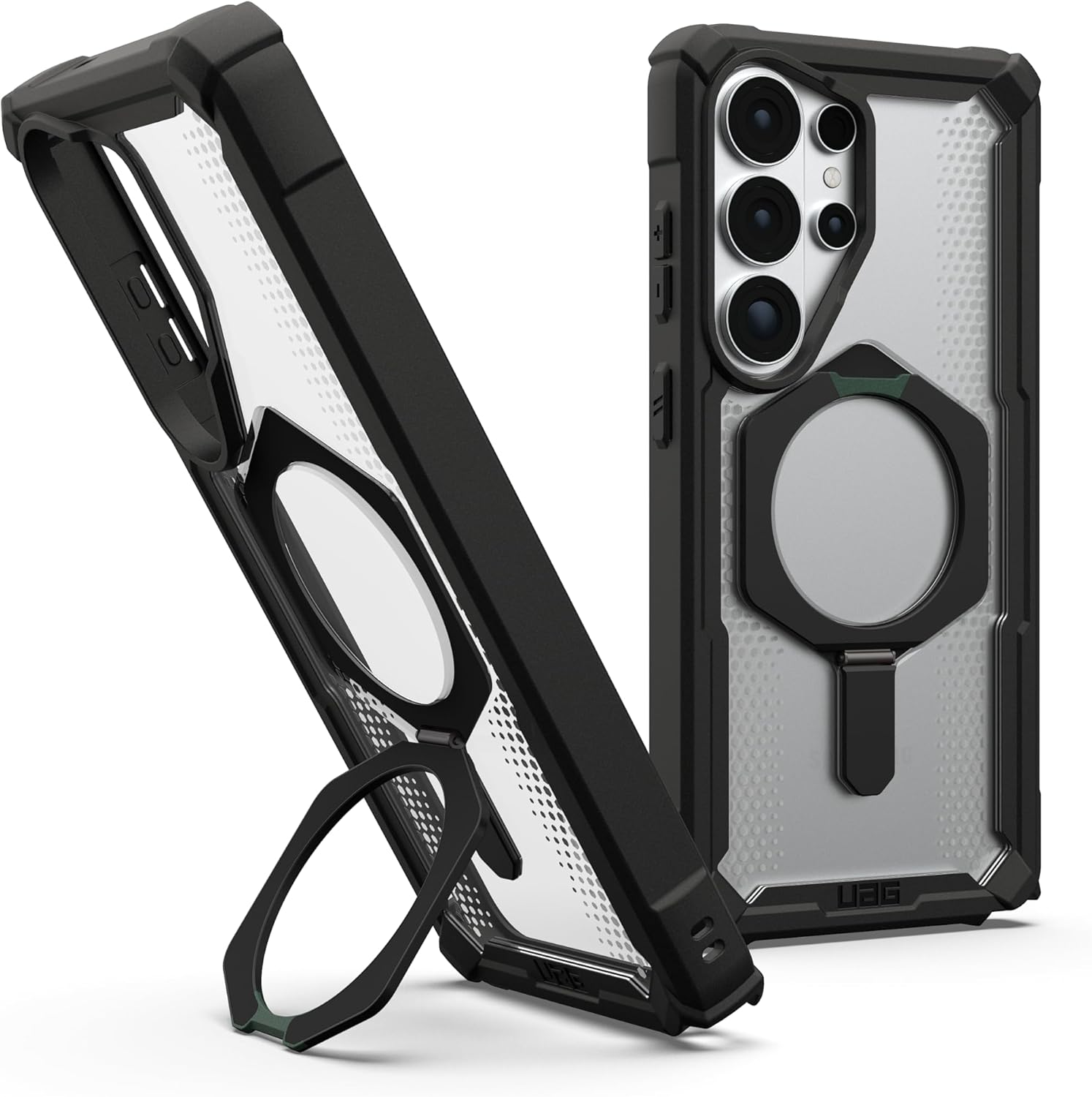 URBAN ARMOR GEAR UAG for Samsung Galaxy S26 Ultra Case 6.9" with Kickstand Plasma XTE - Magnetic Charging Compatible Transparent Rugged Military Drop Tested Protective Cover, Black/Clear