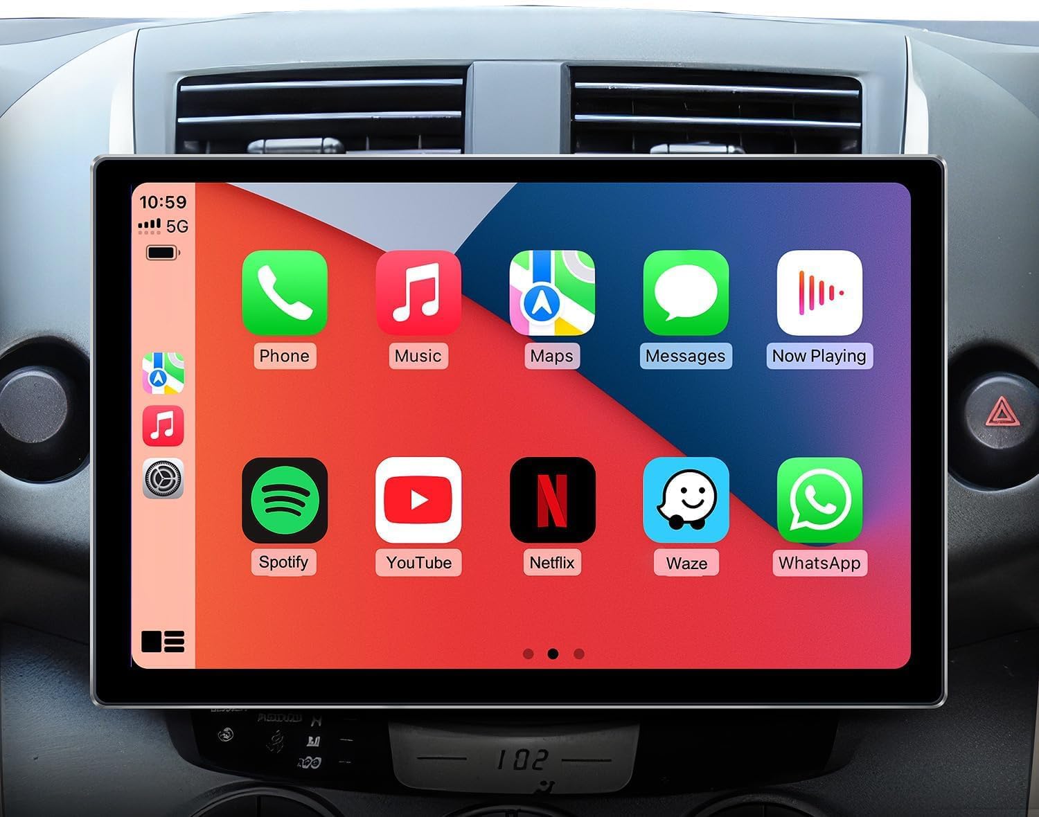 11.5" Android Car Radio for Toyota RAV4 2006-2011 - Qualcomm 8-Core Stereo | Wireless CarPlay & Android Auto | 5G WiFi HD Touchscreen | GPS Nav | BT 5.0 FM/AM | HD Backup Camera