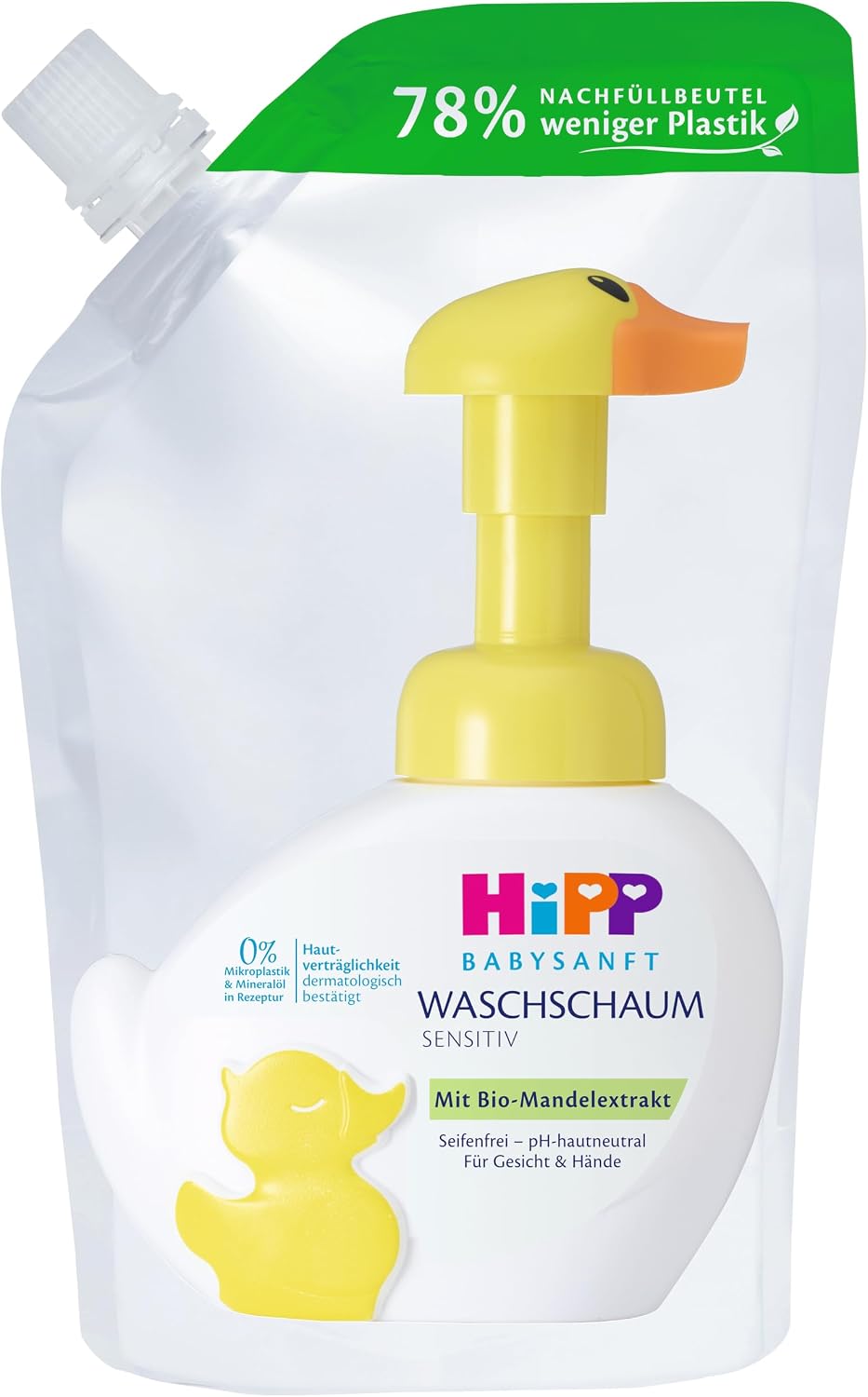 HiPP Babysanft Washing Foam Refill, Pack of 6 (6 x 250 ml)