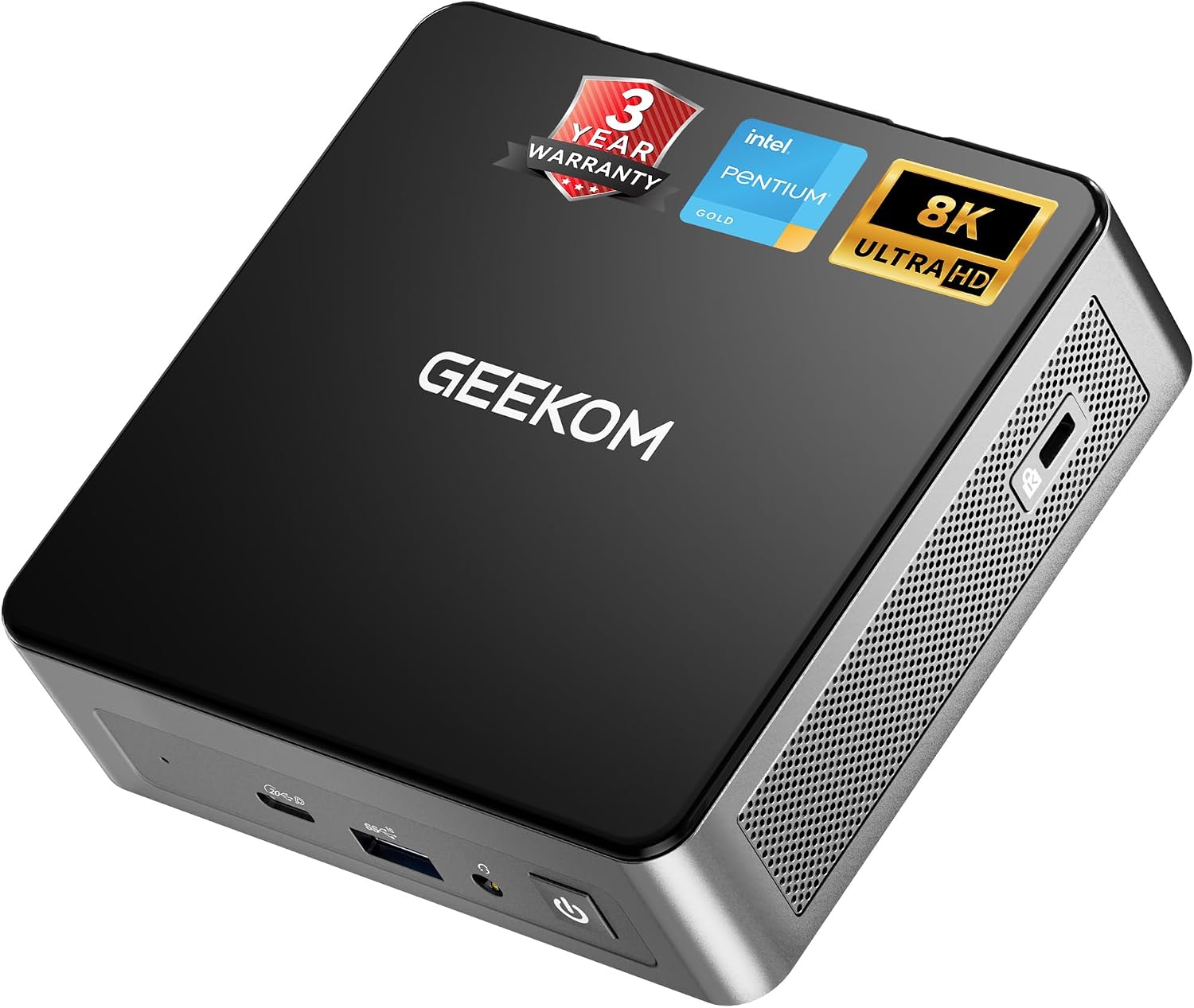 GEEKOM Air12 Mini PC, Intel 7505(Beats N5095), 8GB Dual-Slot RAM, 256GB SSD