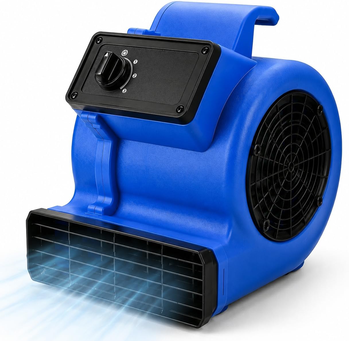 600 CFM Air Mover Carpet Dryer, Gym Fan with 3 Speeds, Max 30mph Airflow