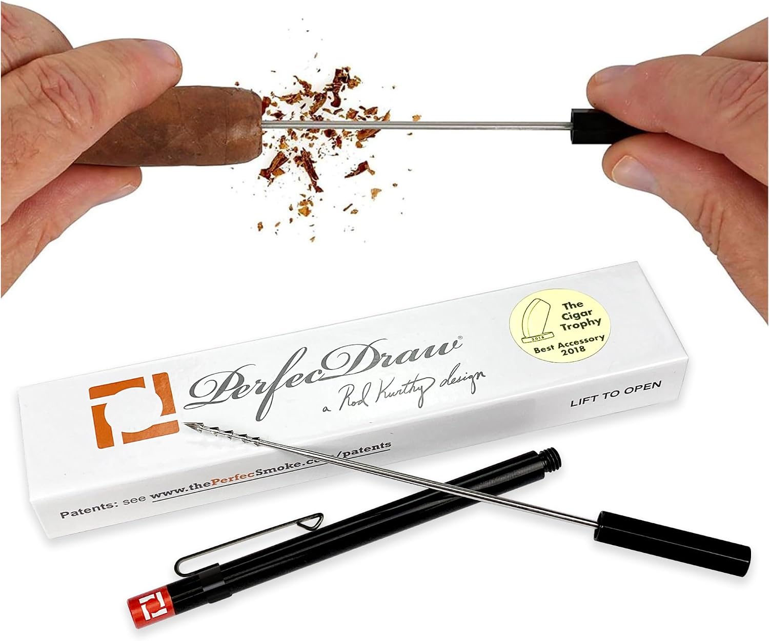PerfecDraw Precision Cigar Draw Enhancer Tool & Nubber