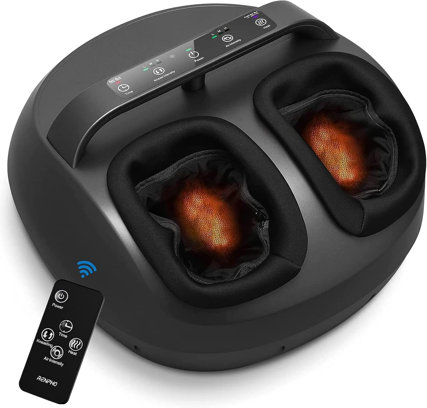 RENPHO Foot Massager with Heat and Remote, FSA & HSA Eligible, Shiatsu Foot Massager for Foot Care, Electric Foot Massager with Handle Design, Great Gifts for Men and Women, Fits feet up to Size 12