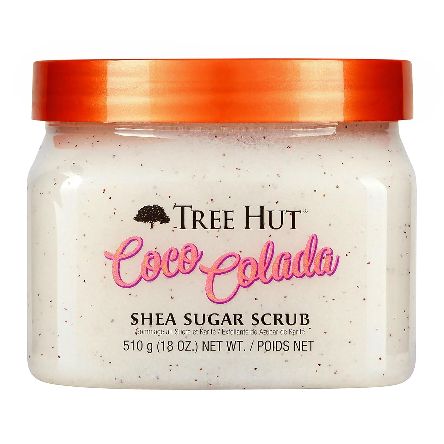 Tree Hut Coco Colada Body Scrub, Exfoliating & Hydrating Sugar Scrub with Shea Butter & Essential Oils, Smooth Skin, Body Exfoliator For All Skin Types, Self Care Gifts for Women, Vegan, 18 Oz
