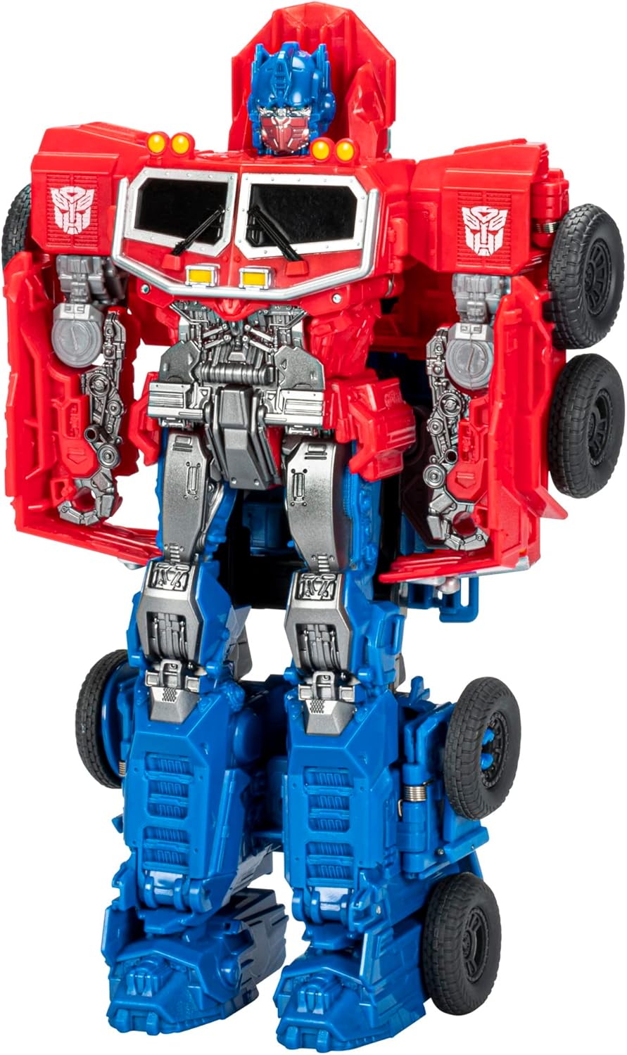 Transformers Bumblebee Cyberverse Adventures Dinobots Unite Smash Changer Optimus Prime Figure, 22.5 cm
