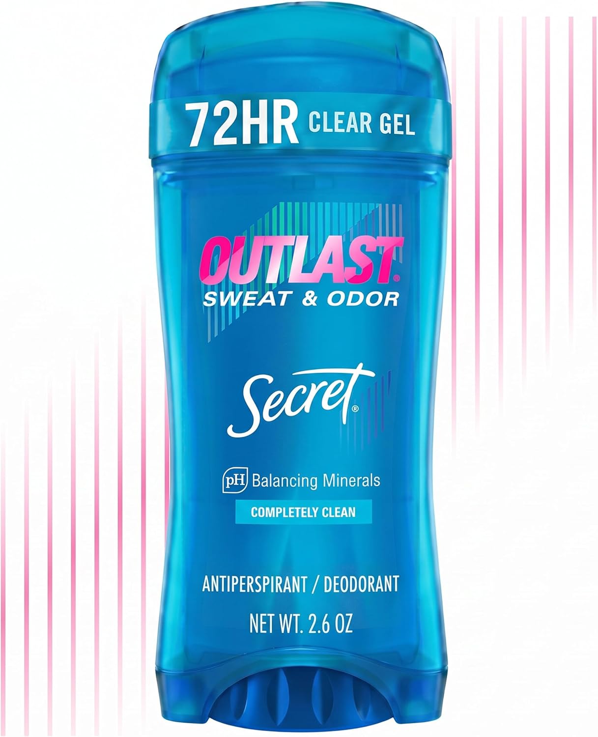 Secret Outlast Womens Invisible Solid Antiperspirant & Deodorant - Completely Clean 75 ml
