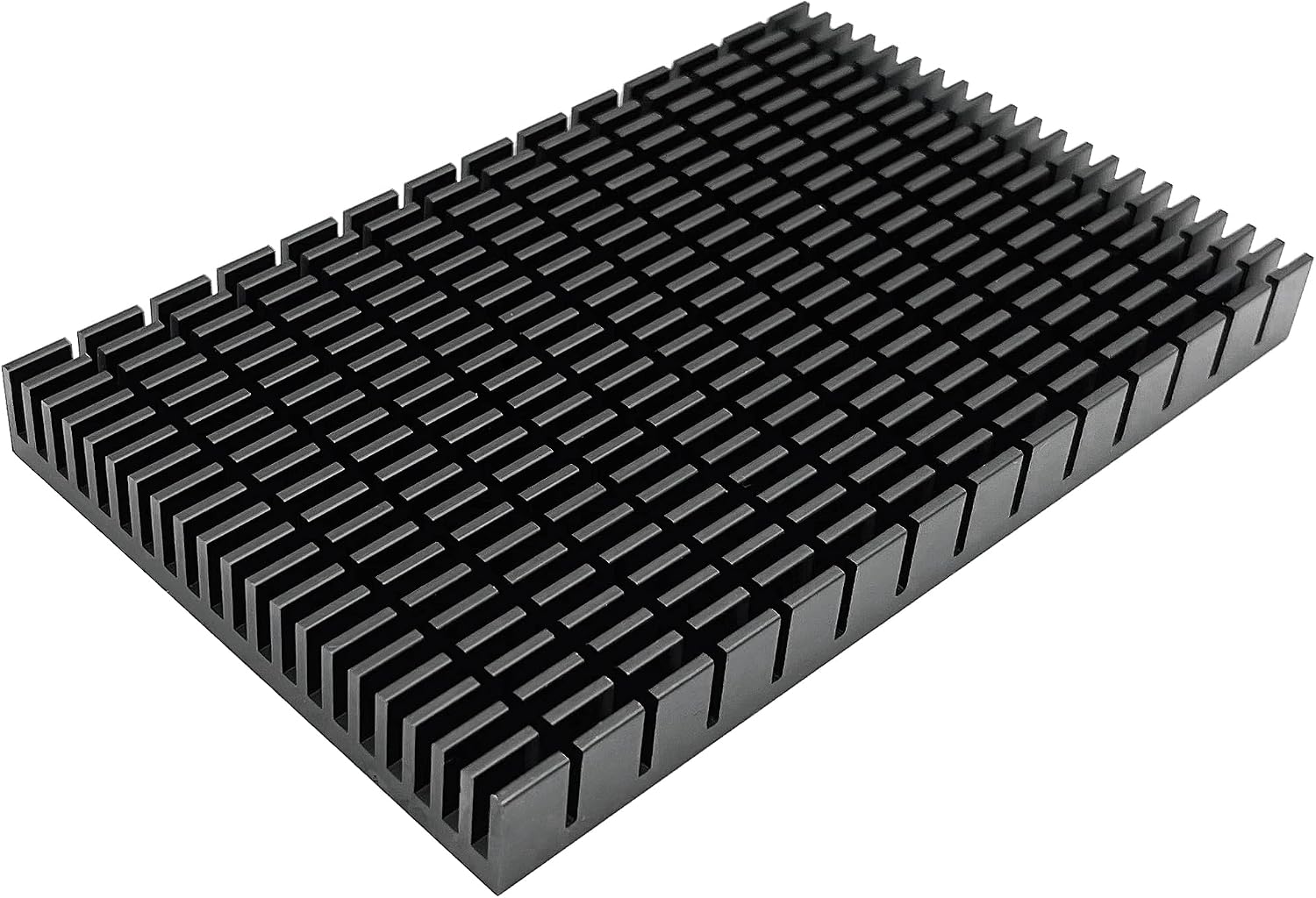 Awxlumv Aluminum Heat Sink 150mmx93mmx15mm/ 5.9x3.66x0.59 inch High Power Large Heatsink Module Cooler Fin for PCB Board LED Motherboard Cooling GPU Backplate Radiator Routers RTX 3090 3080 Black