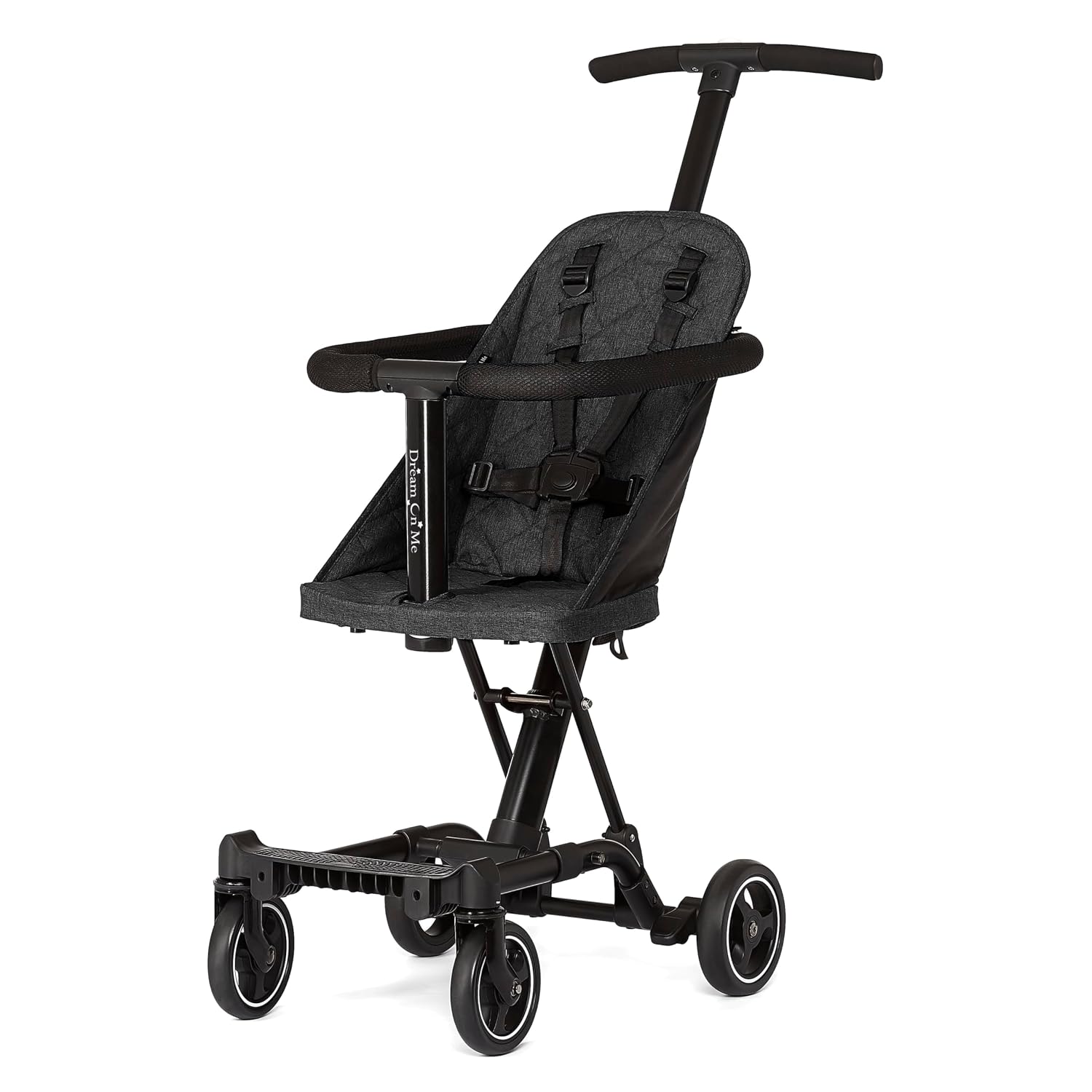 Dream On Me Coast Rider Lightweight Travel Stroller, 45 Lb Limit, Black
