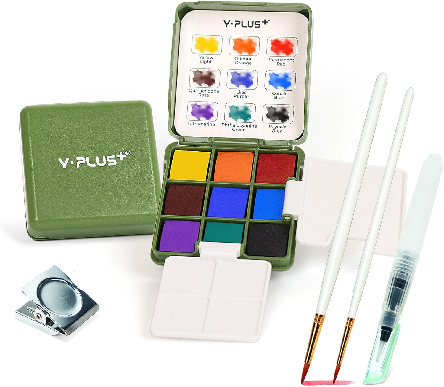 YPLUS Watercolour Paint Set – Mini Pocket-sized Watercolor Palette, Art Travel Set Perfect for Beginners, Portable Water Paint, Watercolour Paints Sets