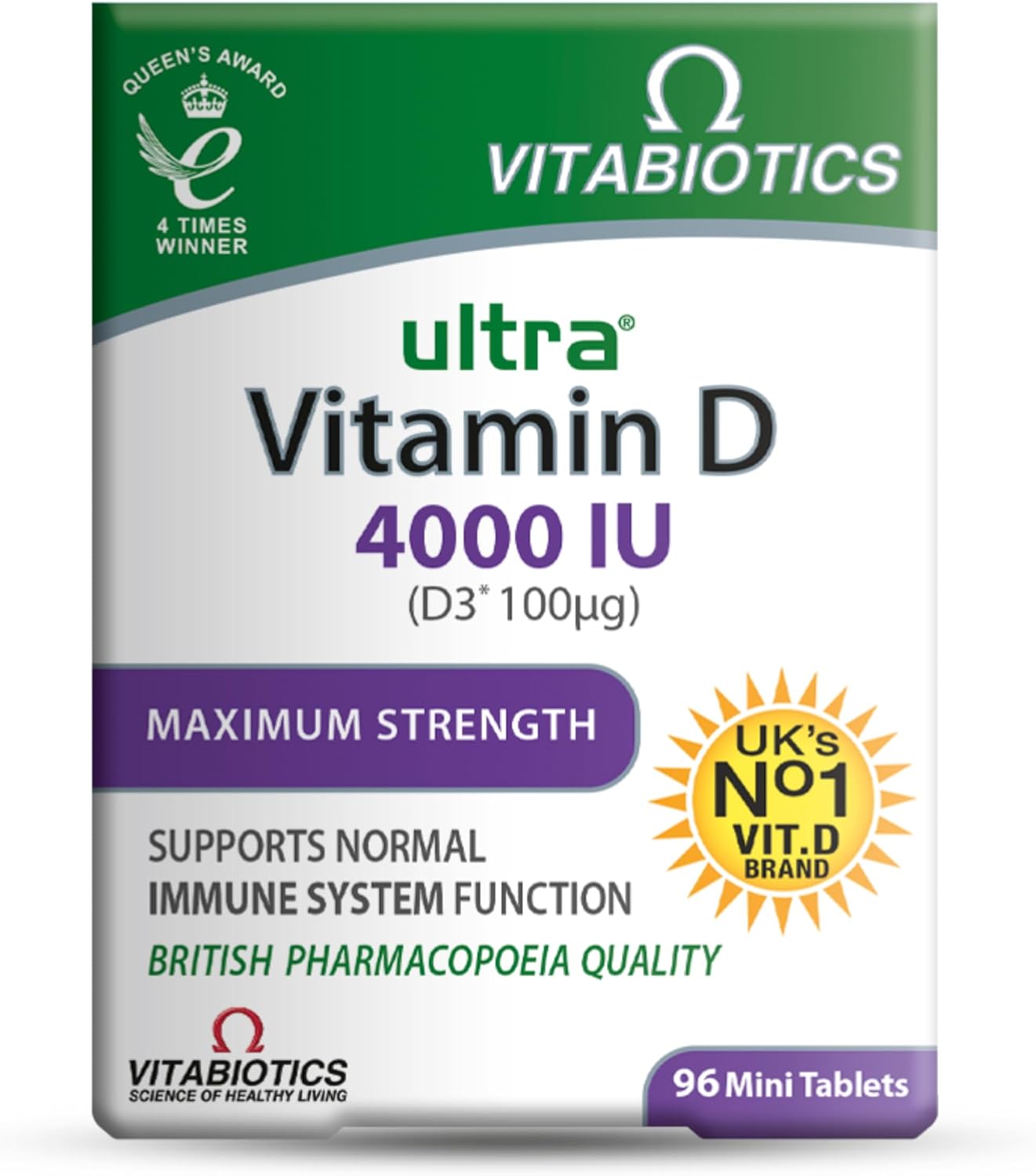 Vitamin D Tablets 4000iu, Vitabiotics Ultra