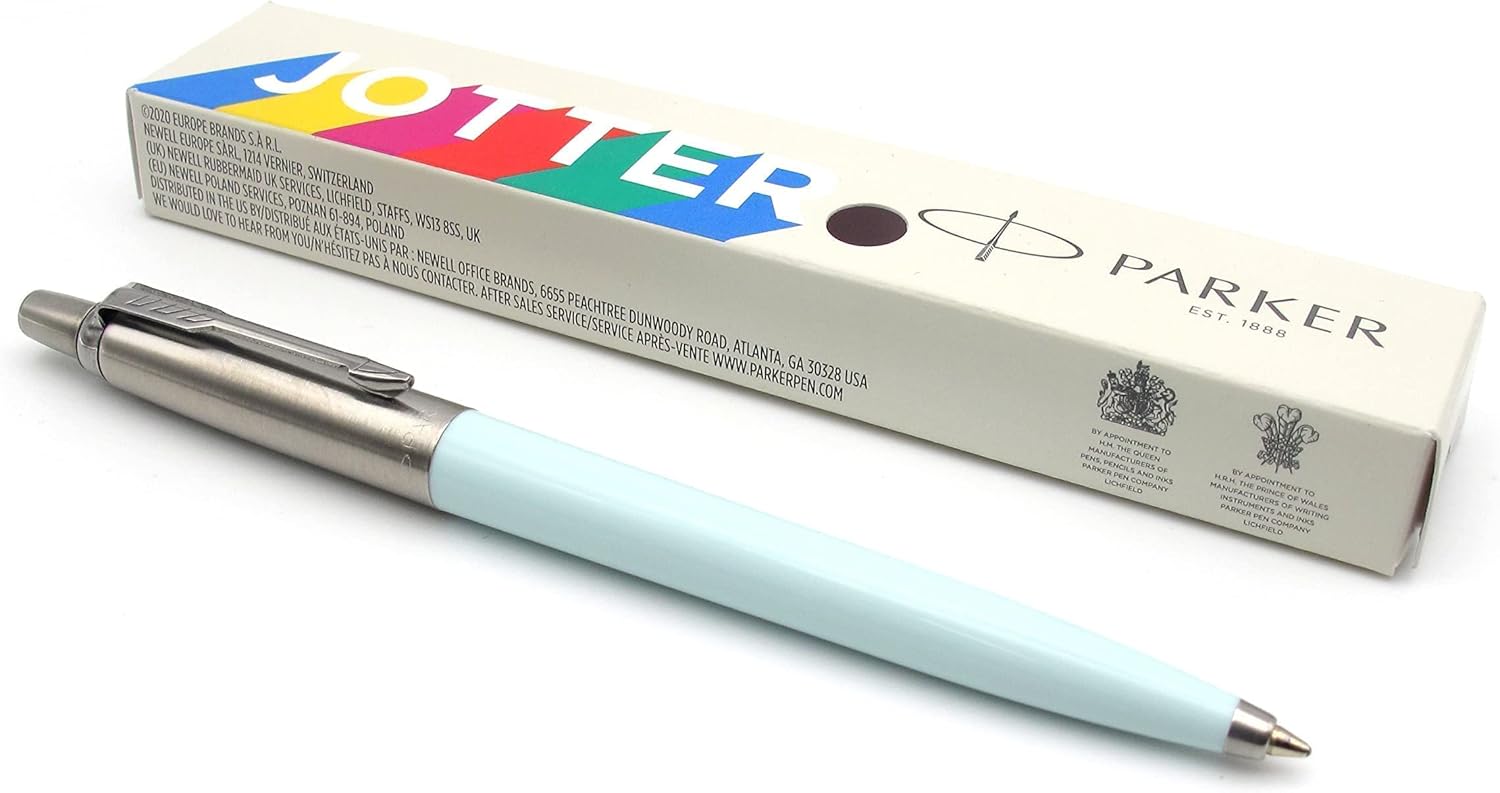 Parker Jotter Originals Ballpoint Pen - Artic Blue Pastel Finish - Retro Collection - Blue Ink - Gift Boxed