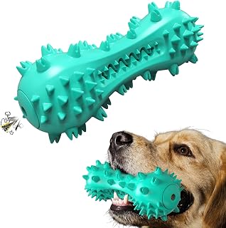 Carllg Puppy Teething Chew Toys, Dog Toys for Aggressive Chewers, Indestructible Tough Durable Dog Toothbrush Toys, Squeaky Interactive Dog Toy for Small Medium Large Breed