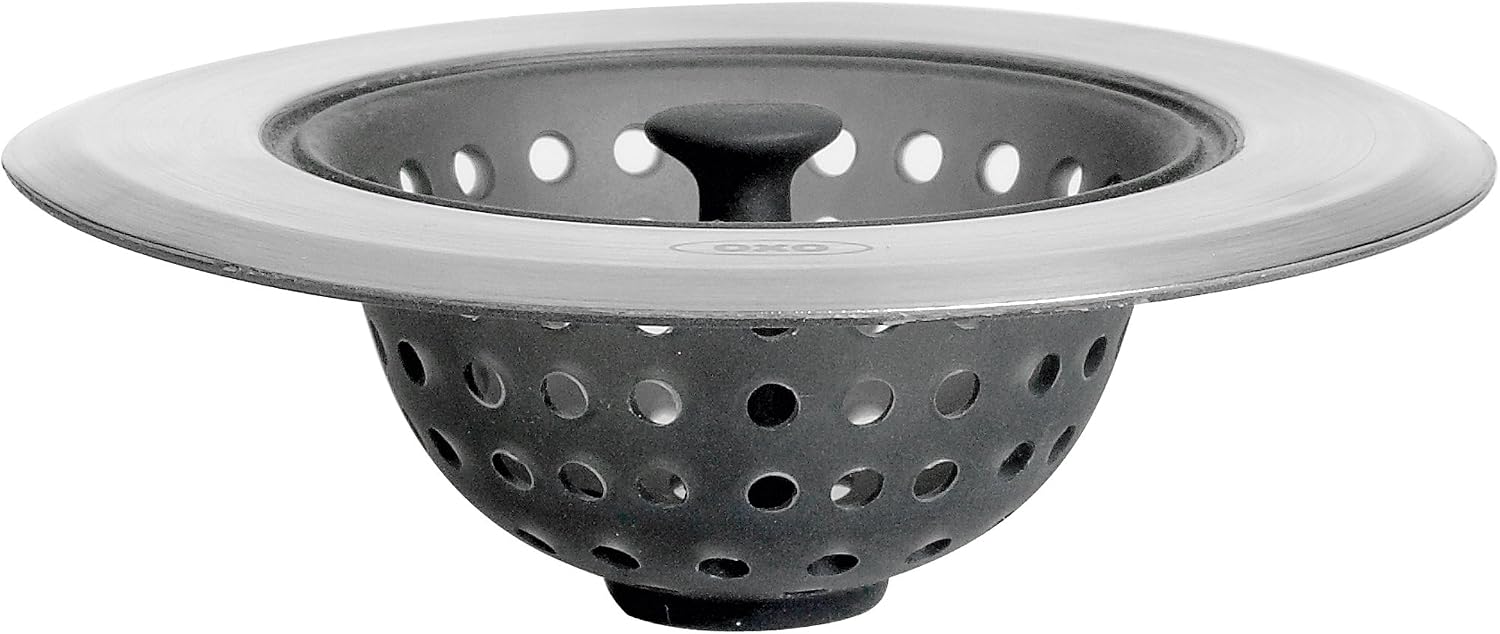OXO Good Grips Silicone Sink Strainer, Black