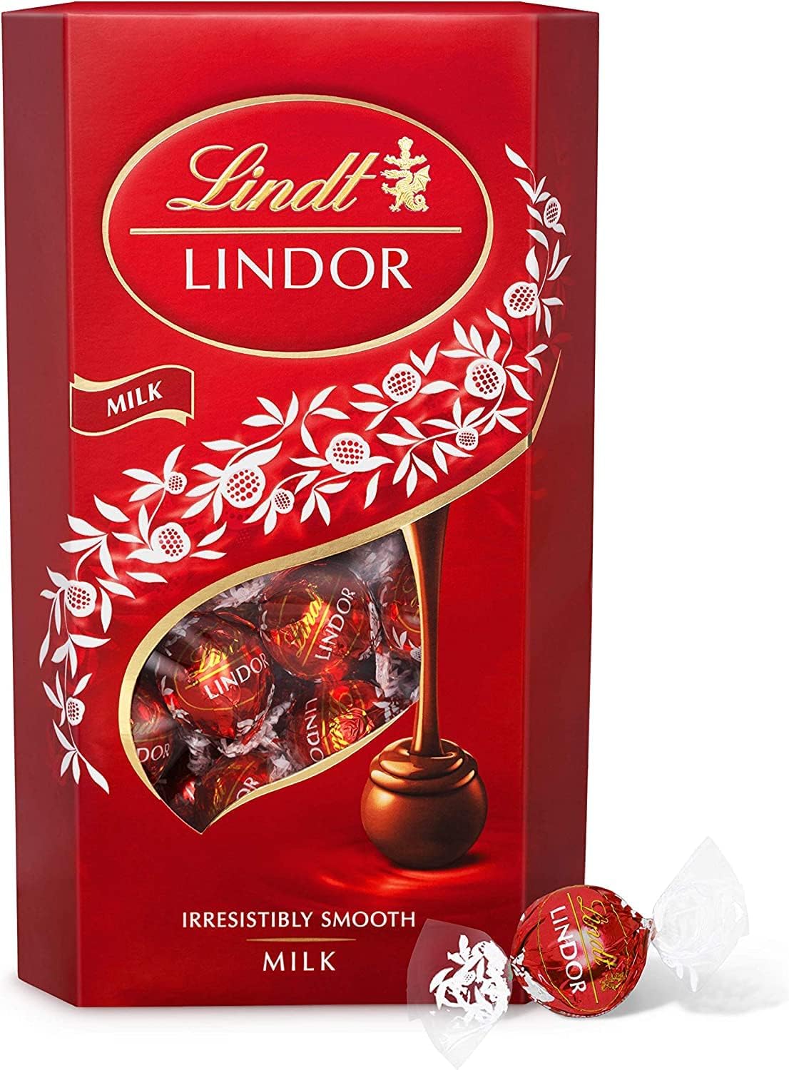 Lindt Lindor Milk Chocolate Truffles Box - approx. 48 Balls, 600 g - Perfect for Sharing and Gifting - Chocolate Balls with a Smooth Melting Filling Sold By Kidzbuzz