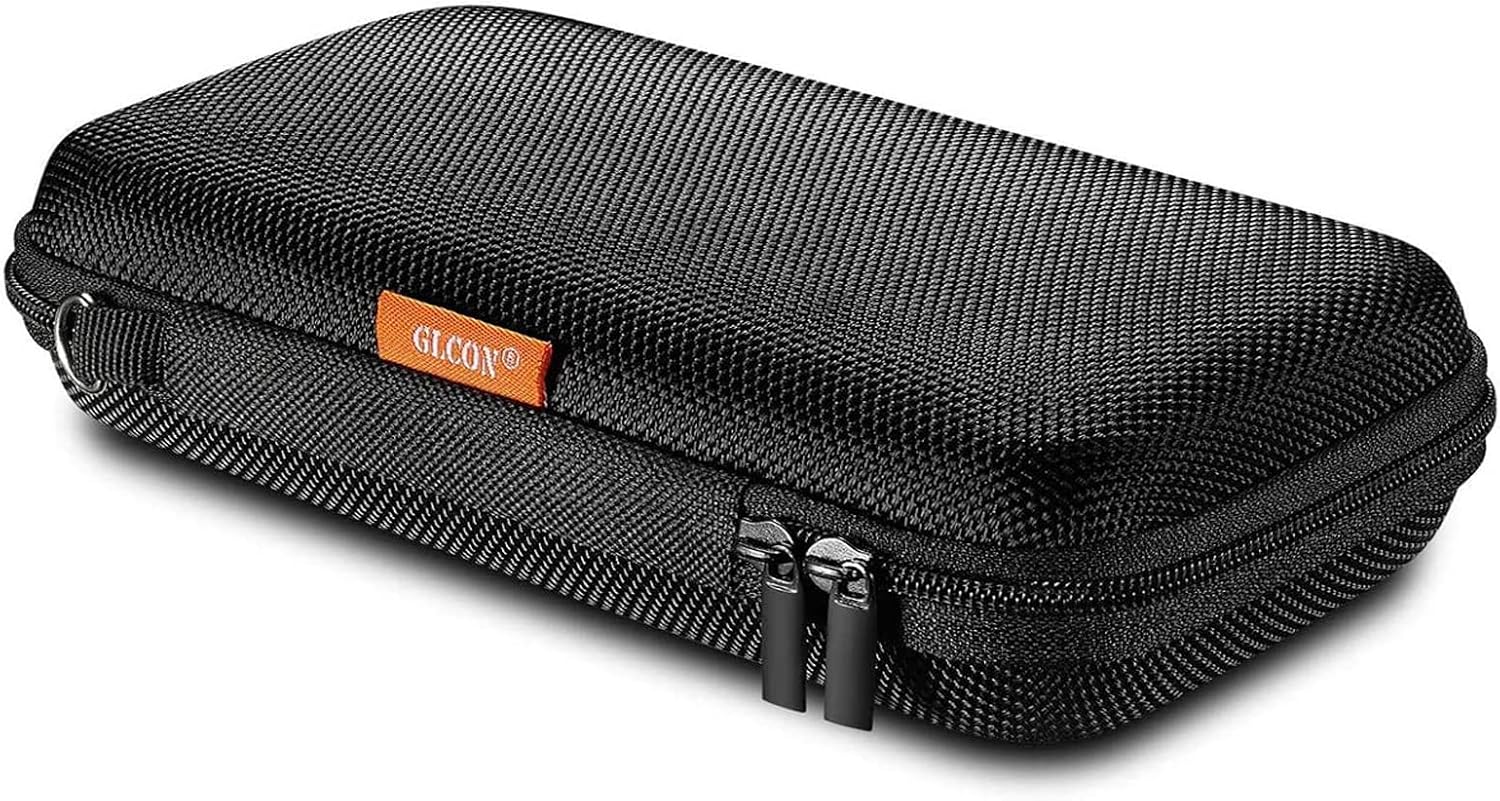 GLCON Portable Protection Hard EVA Case for External Battery,Cell Phone,GPS,Hard Drive,USB Charging Cable,Carrying Bag Mesh Inner Pocket,Zipper Enclosure,Universal Travel Pouch Bag