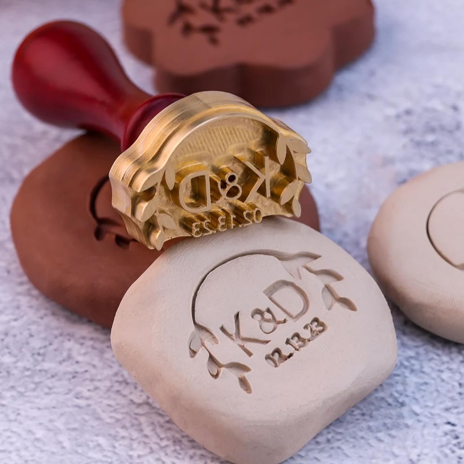 Stamp for Clay, Custom Pottery Ceramics Clay Signature Pottery Stamp, Personalised Clay Soap