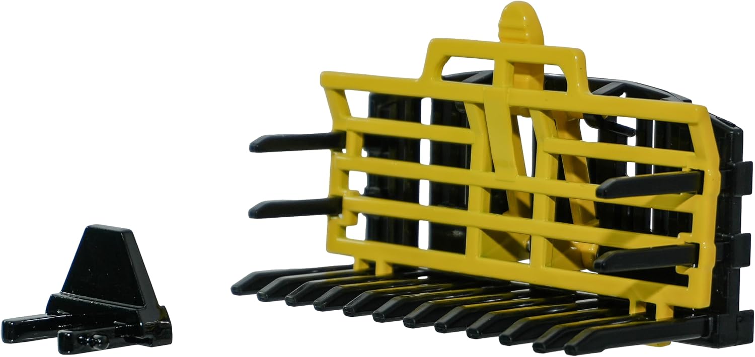 Britains Buck Rake - Diecast Buck Rake Attachment Farm Toys 1 32 Scale - Metal and Plastic Replica Farm Accessories - Collectible Model Tractor Accessories for Plus 3 Year Olds