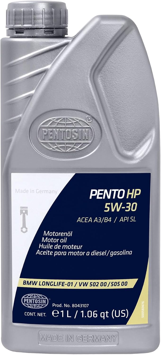 Pentosin 8043107 Pento High Performance 5W-30 Full Synthetic Fuel Economy Engine Oil; 1 Liter Bottle
