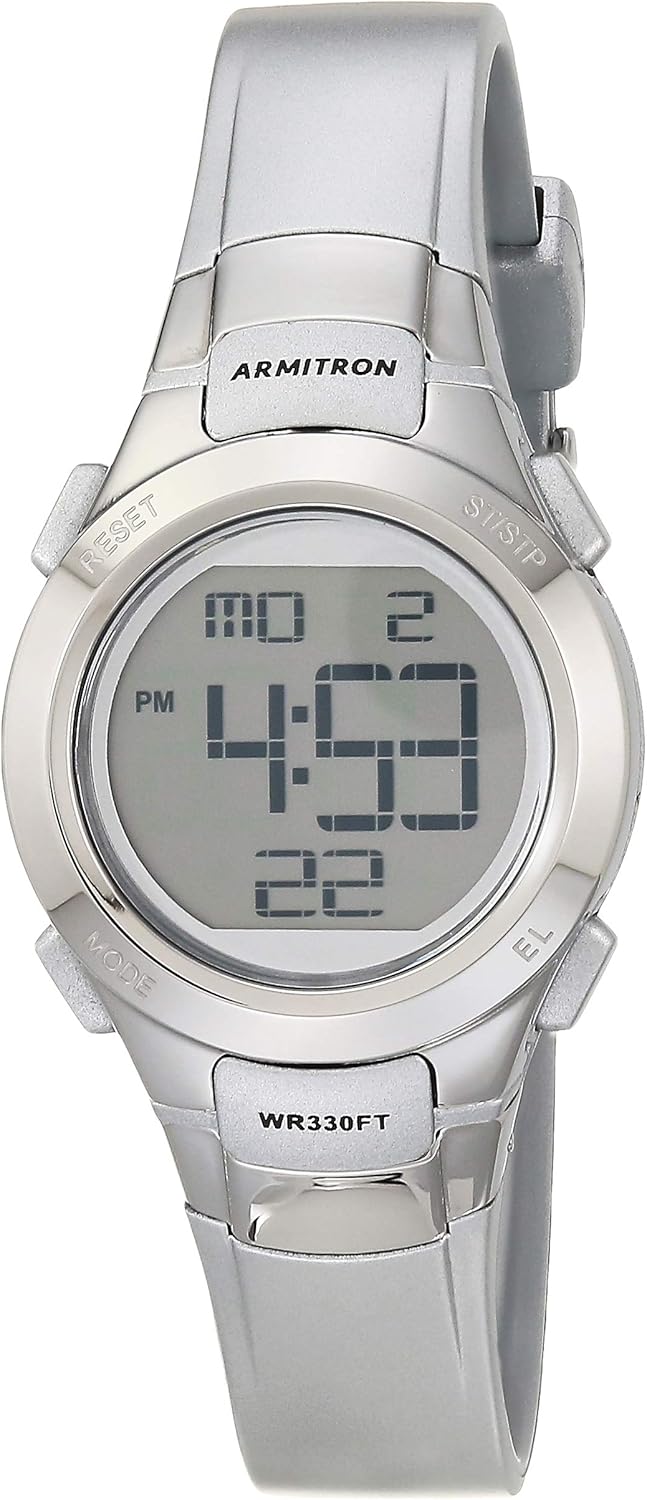 Armitron Sport Women's Digital Chronograph Resin Strap Watch, 45/7012