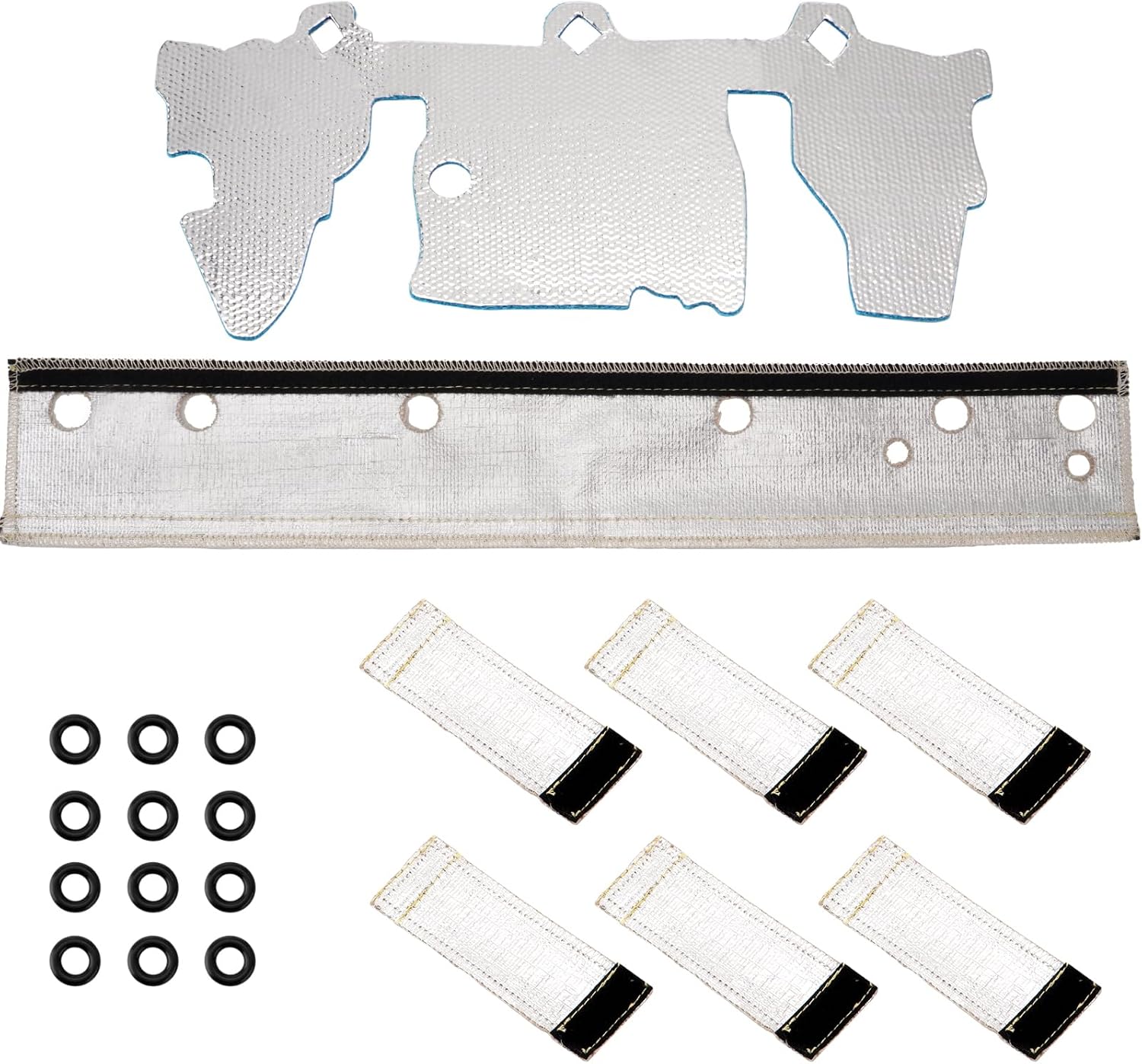 Fuel Rail & Injector Cover Kit Heat Shield Kit 010378 Compatible with 1997-2004 Jeep Grand Cherokee Wrangler TJ 4.0L Engine