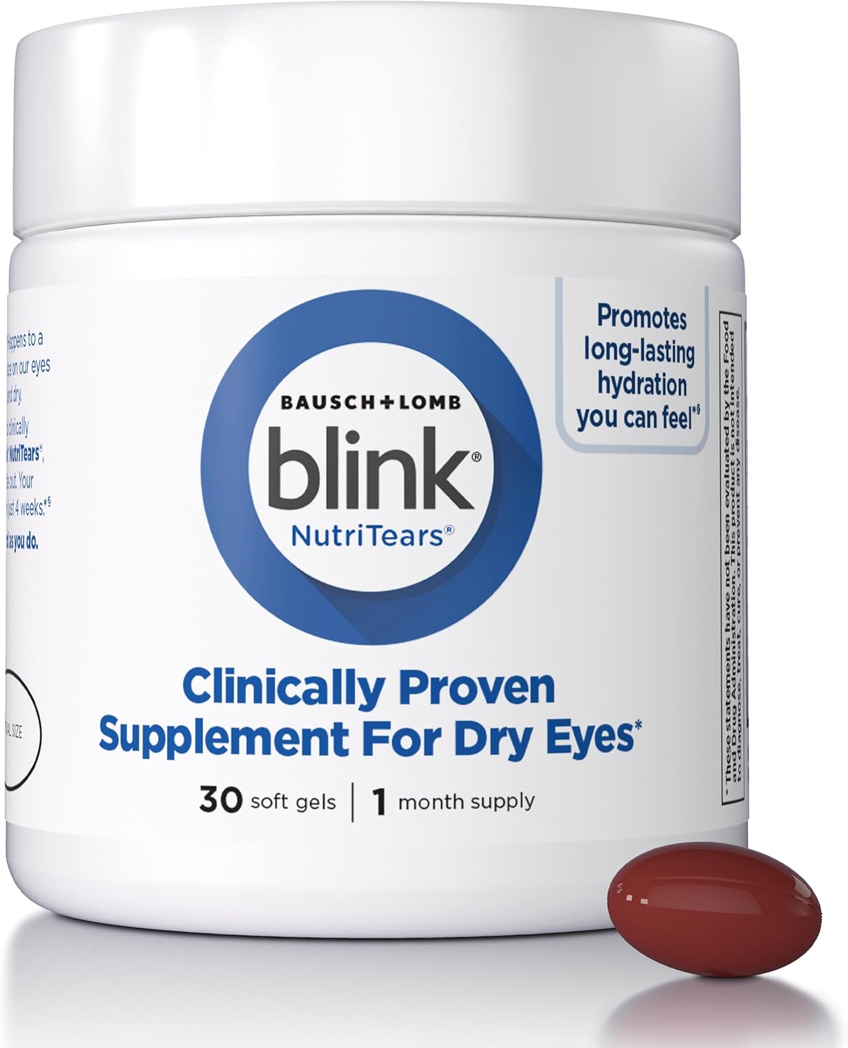 BLINK NutriTears Supplement for Dry Eyes, 30 Softgels