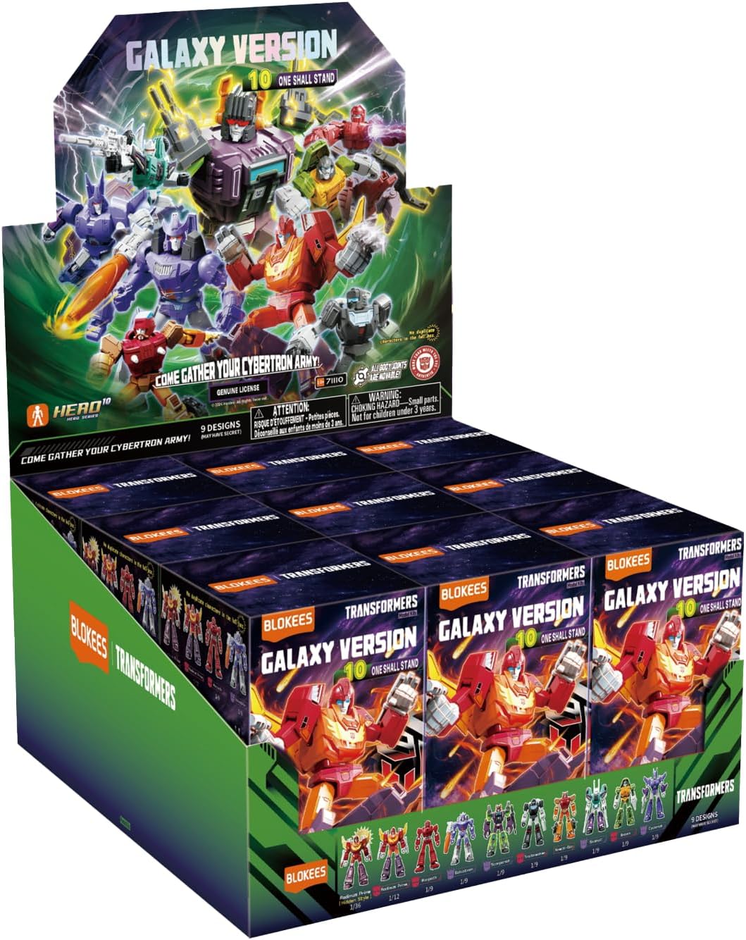 BLOKEES Galaxy Version - Transformers GV10 - Till All are One - 9 Model Kits - Assembly Required - No Tools - No Cutting - No Gluing - No Paint - Age 10+