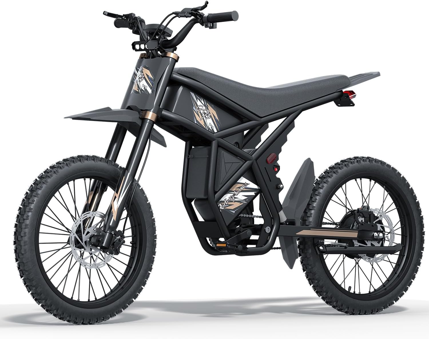 Upgraded GT73 PRO/GT73 Electric Bike for Adults, 50MPH 60V 3000W / 37MPH 48V 2400W Dirt bike, 1747Wh/2160Wh Dual Battery Ebike Up to 85 Miles, 25" Motorcycle Tire, UL2849 All Terrain Dirtbike