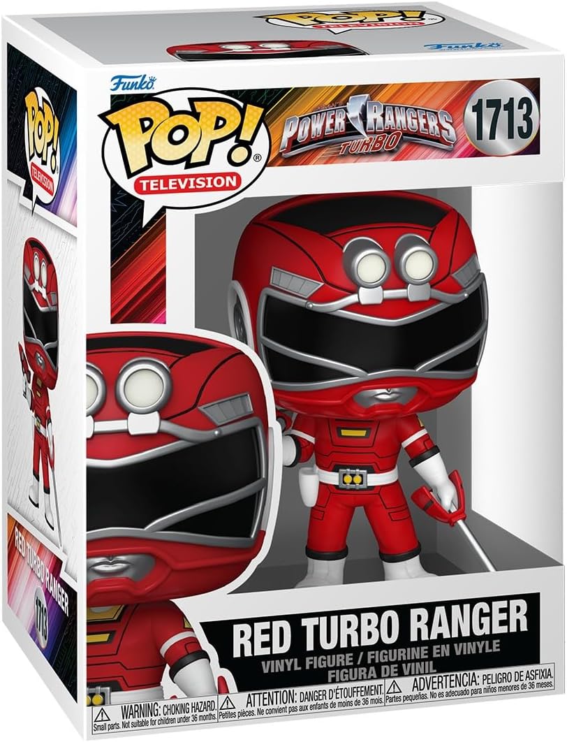 Funko Pop! TV: Power Rangers Turbo - Red Ranger - Power Rangers TV - Collectable Vinyl Figure - Gift Idea - Official Merchandise - Toys for Kids & Adults - TV Fans - Model Figure for Collectors