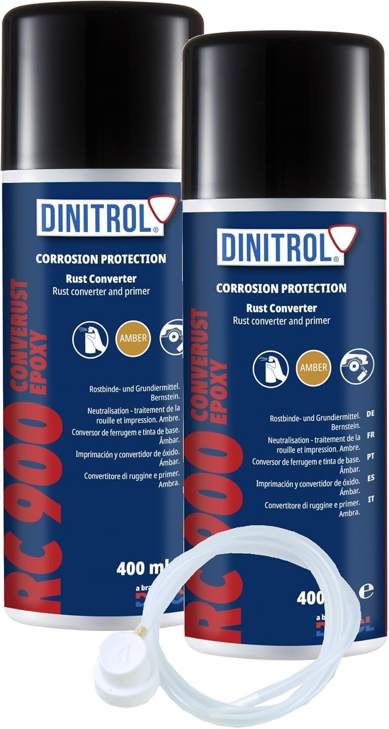 WOL DINITROL RC900 RUST CONVERTER PRIMER 400ML CAN 2 UNITS + EXTENSION NOZZLE DIN5