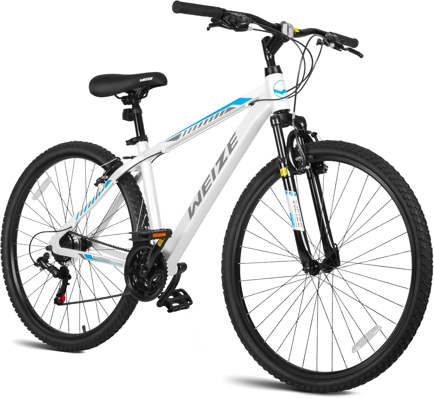 WEIZE Hardtail Mountain Bike, 29 Inch Wheels Outdoor Cycling Bike, 21-Speed Trigger Shifter, Aluminum Frame for Men Women Boys and Girls, Comfort Saddle, MTB Bicycle with Suspension Fork