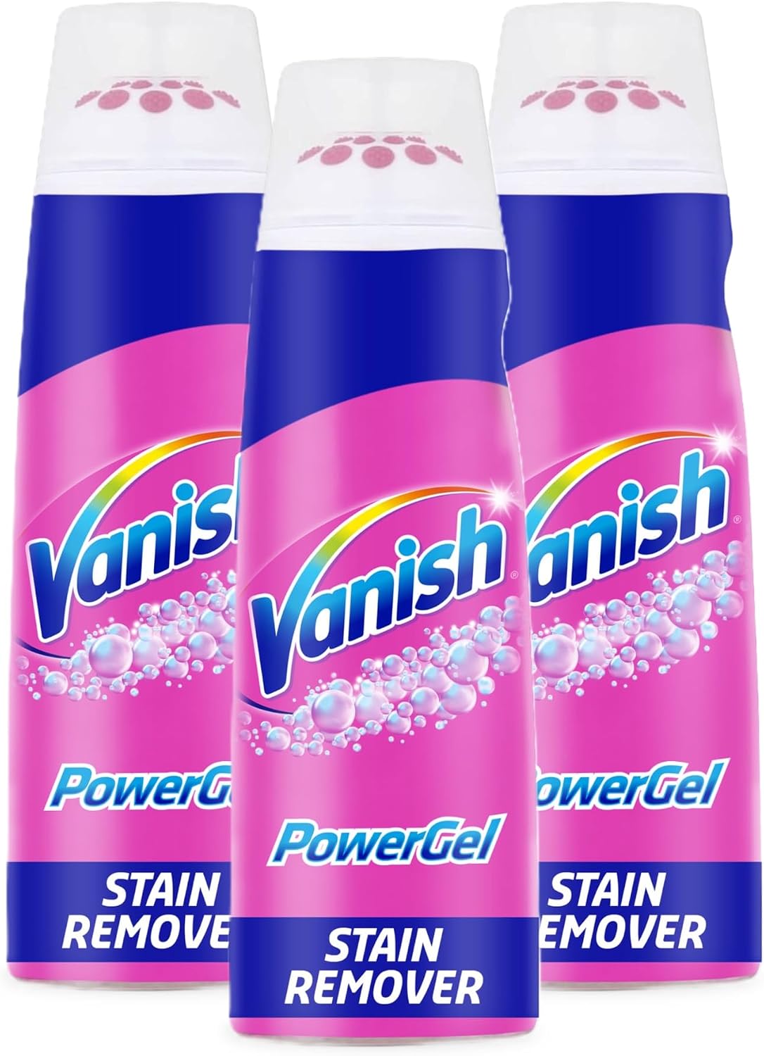 Vanish Powergel Stain Remover, 200 ml (Pack of 3), Floral Scent, Concentrated Formula, Laundry Detergent, 600 ml Total