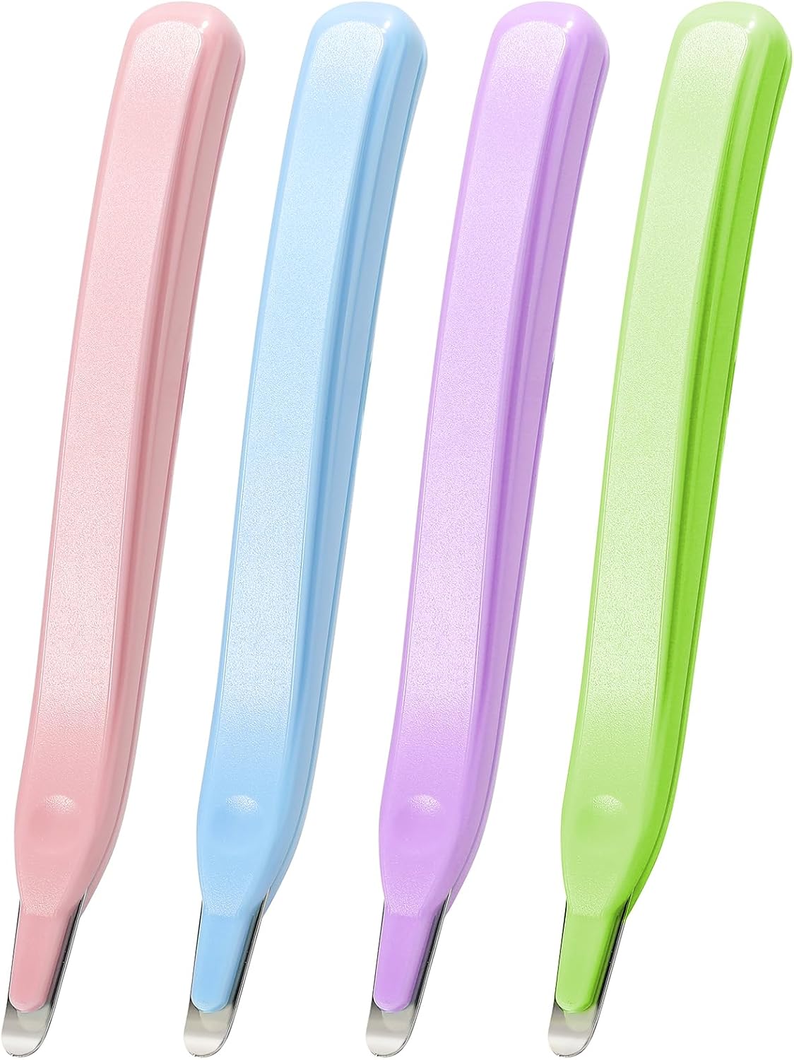 KTRIO Magnetic Staple Remover Tool 4 Pack, Professional Stapler Removers Flat Staple Puller Stick for Classroom, Office, Home, 4 Pastel Colors