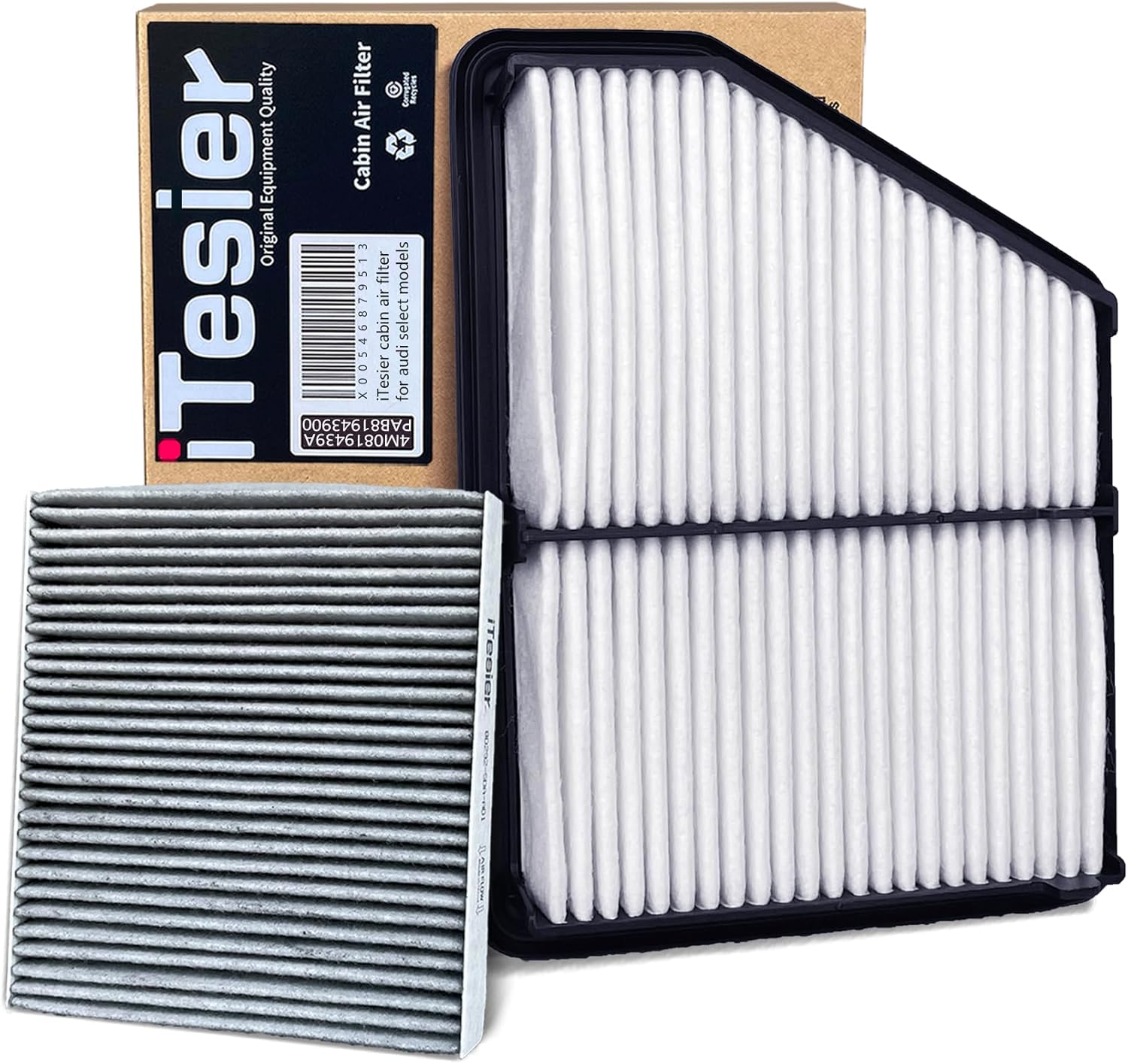 Engine Cabin Air Filter for Civic 2.0L Only (2016-2025), HRV (2023-2025), (Only for Naturally Aspirated), Replaces 17220-5BA-A00, 80292-TF0-G01, (NOT FOR Turbo Engine, Civic hatchback)
