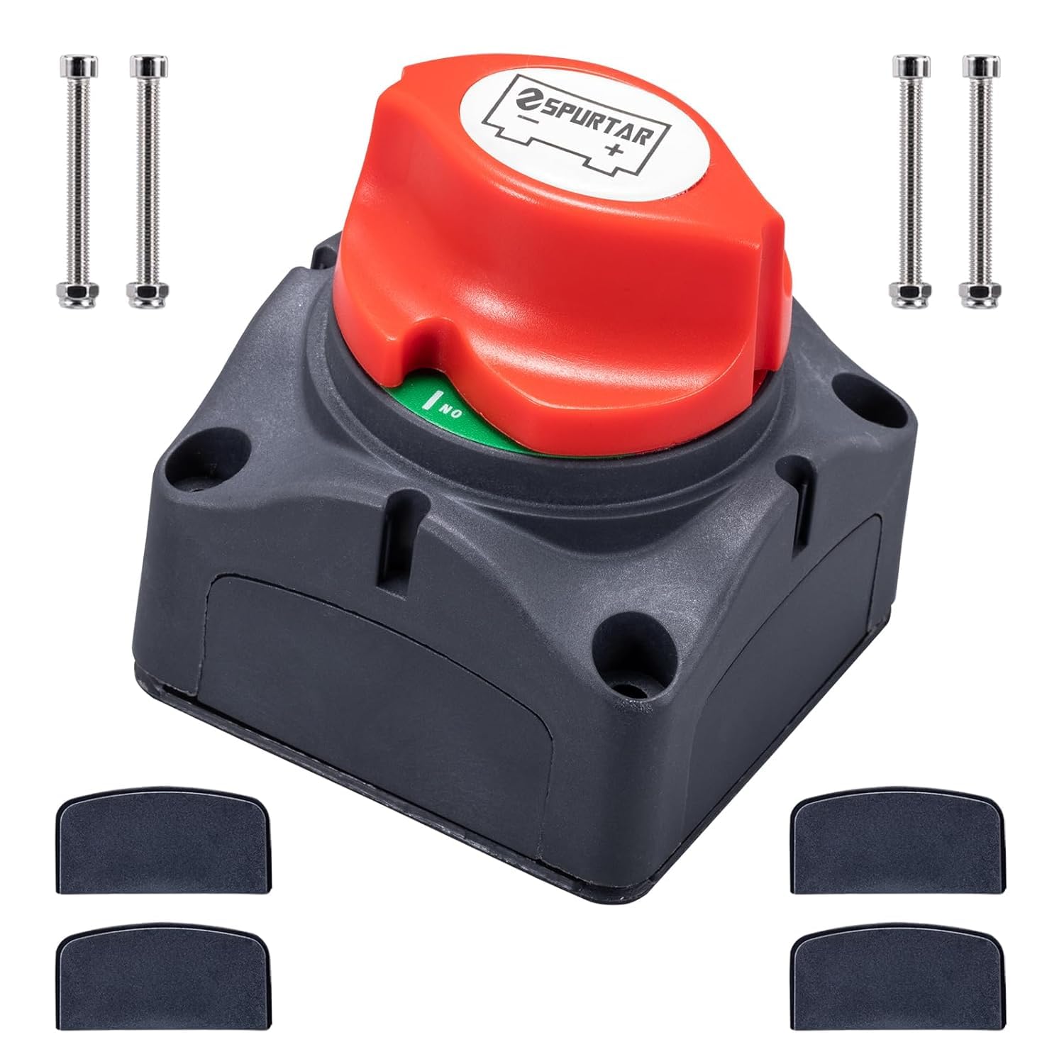 Spurtar Battery Isolator Switch 12V 24V 48V 275A Master Battery Kill Switch Power Cut Off Shut Off Selector for Car RV ATV UTV Vehicle Boat On-Off